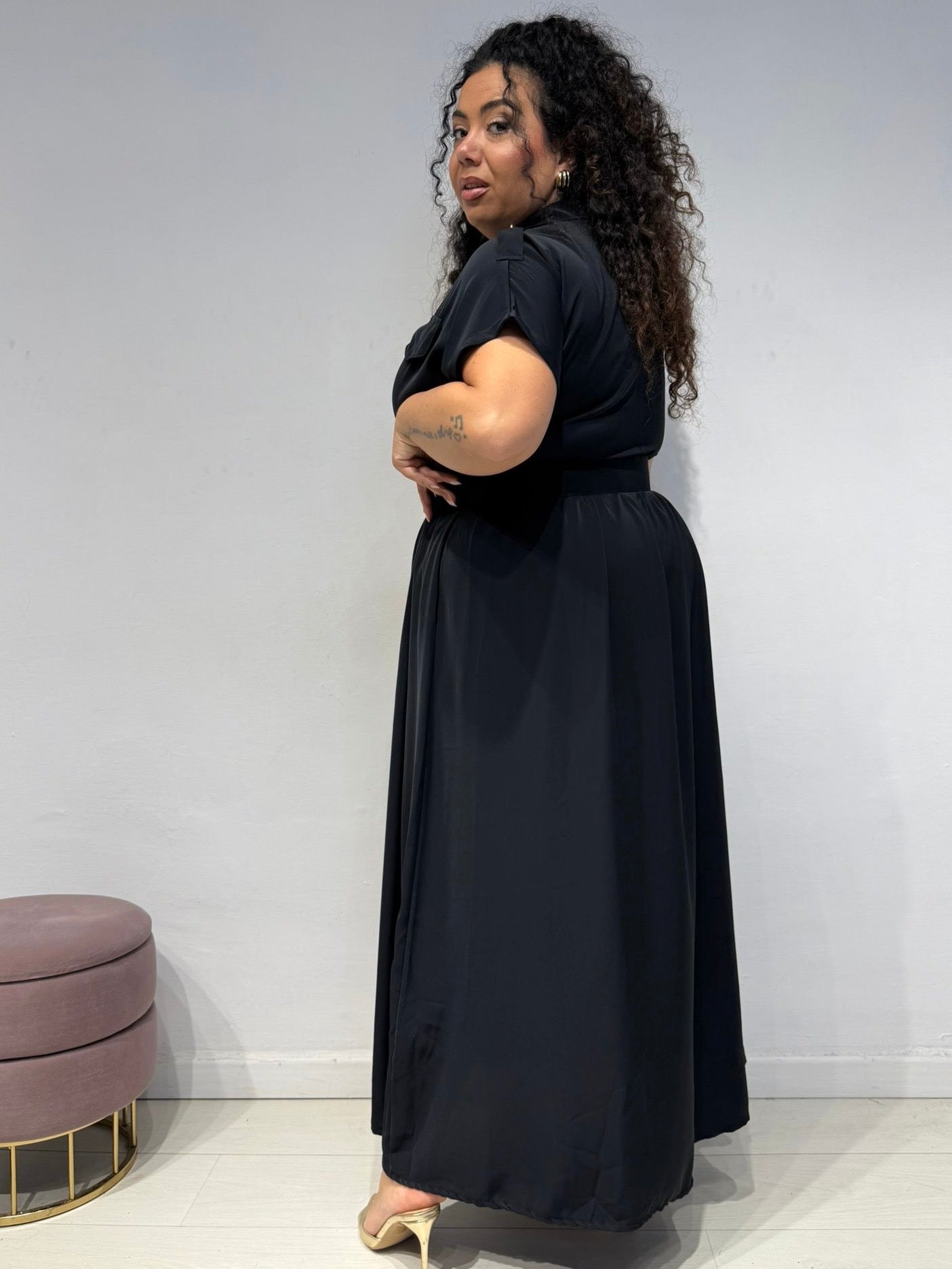 Abito Camicia Nero