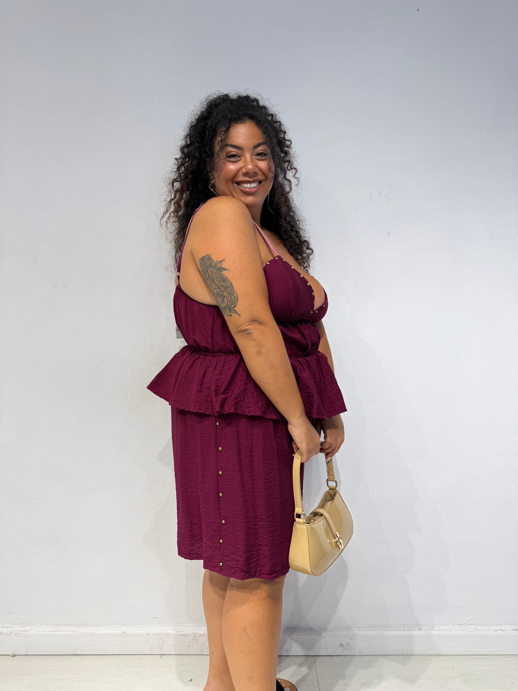 Coordinato Borchie Bordeaux