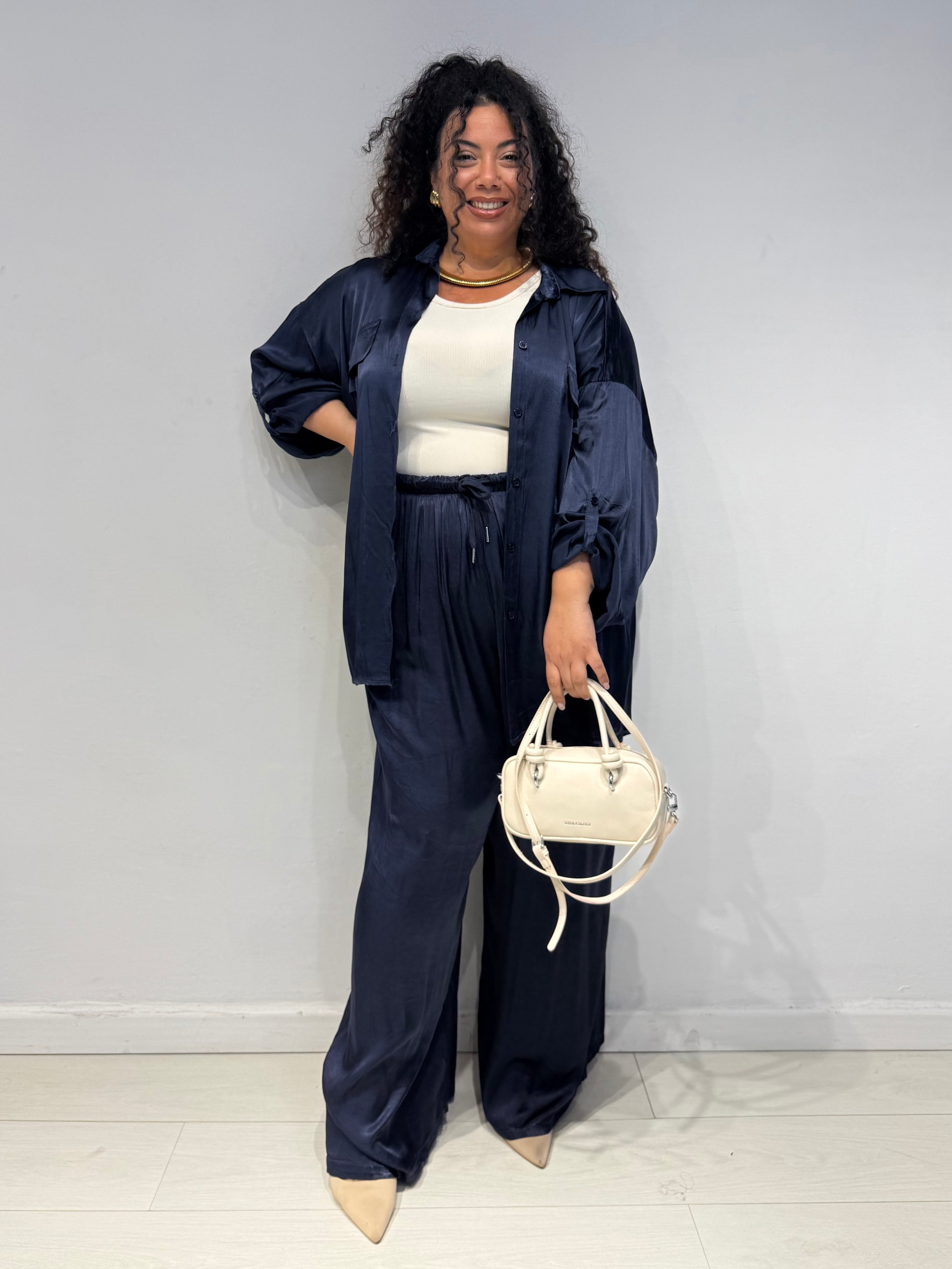 Coordinato Satine Blu