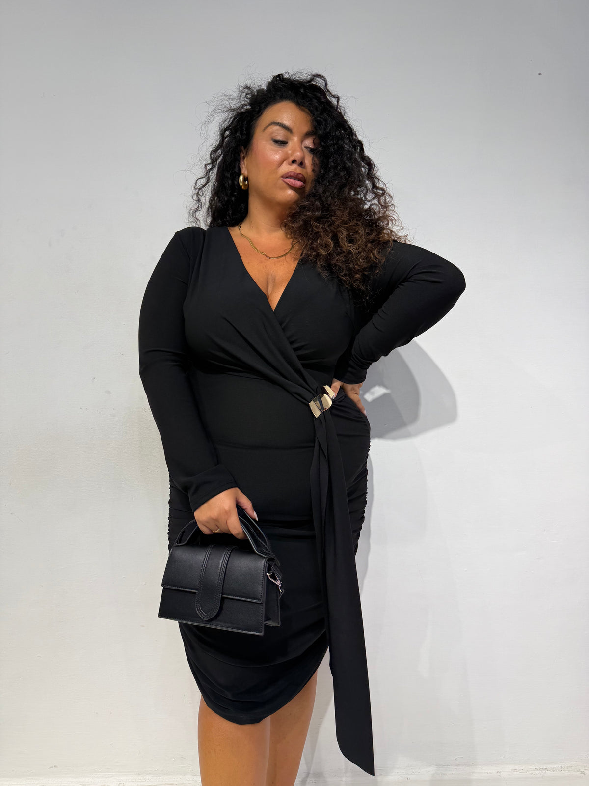 Abito Drapery Nero
