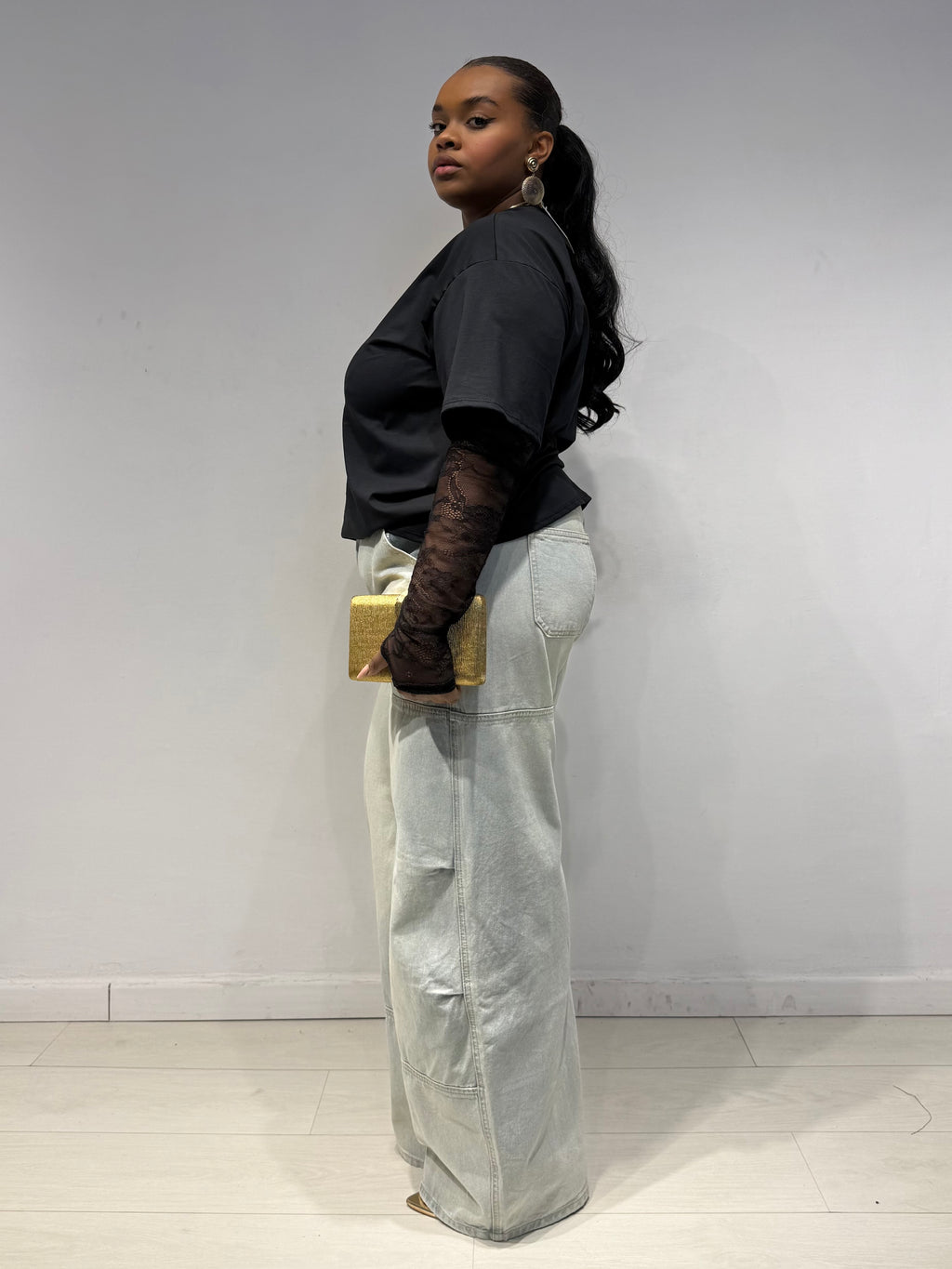 Maglia Macramè Nera