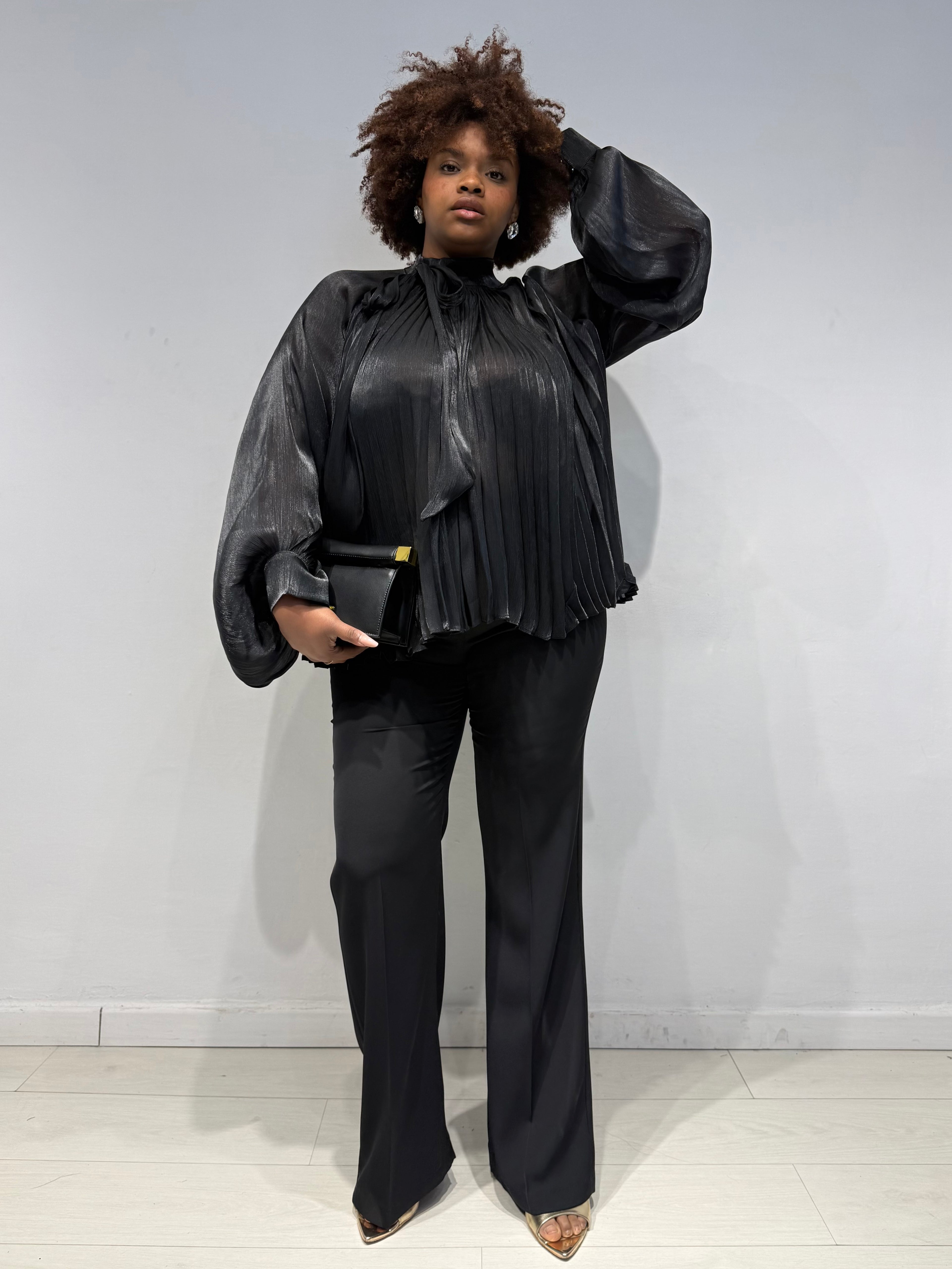 Pantaloni Kady Zampa Neri