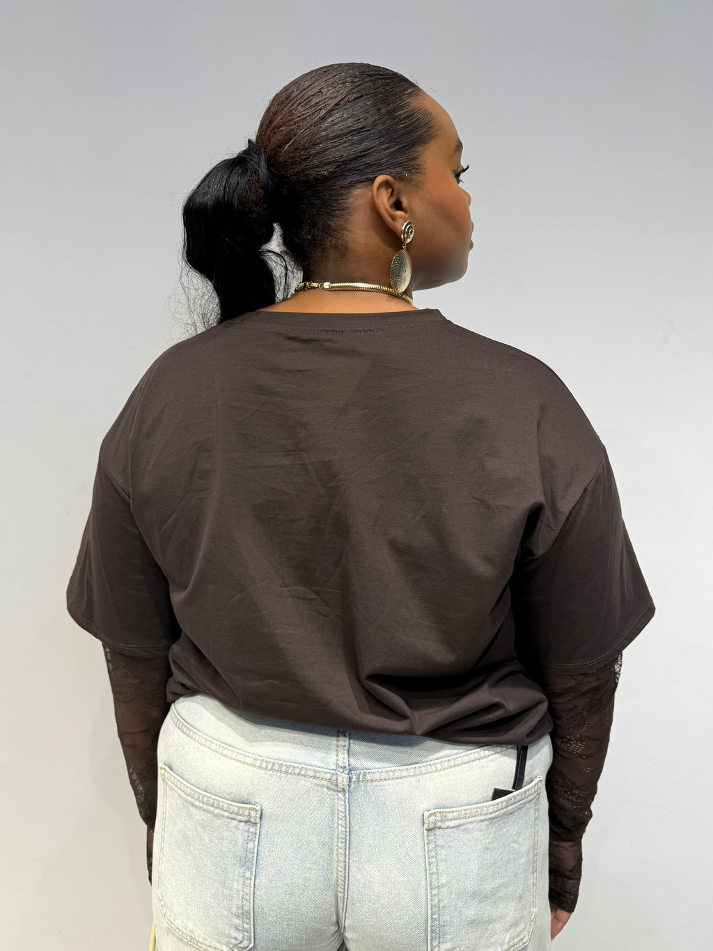 Maglia Macramè Testa Di Moro