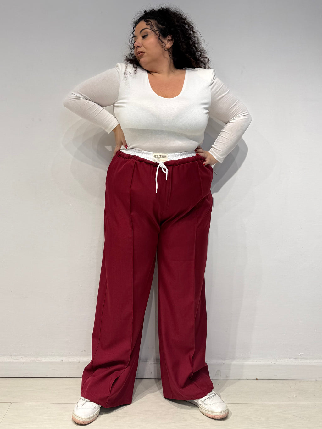 Pantaloni New Design Bordeaux