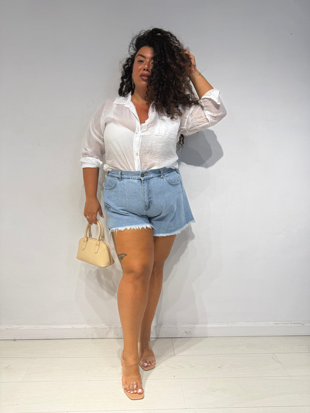 Camicia Velata Bianca