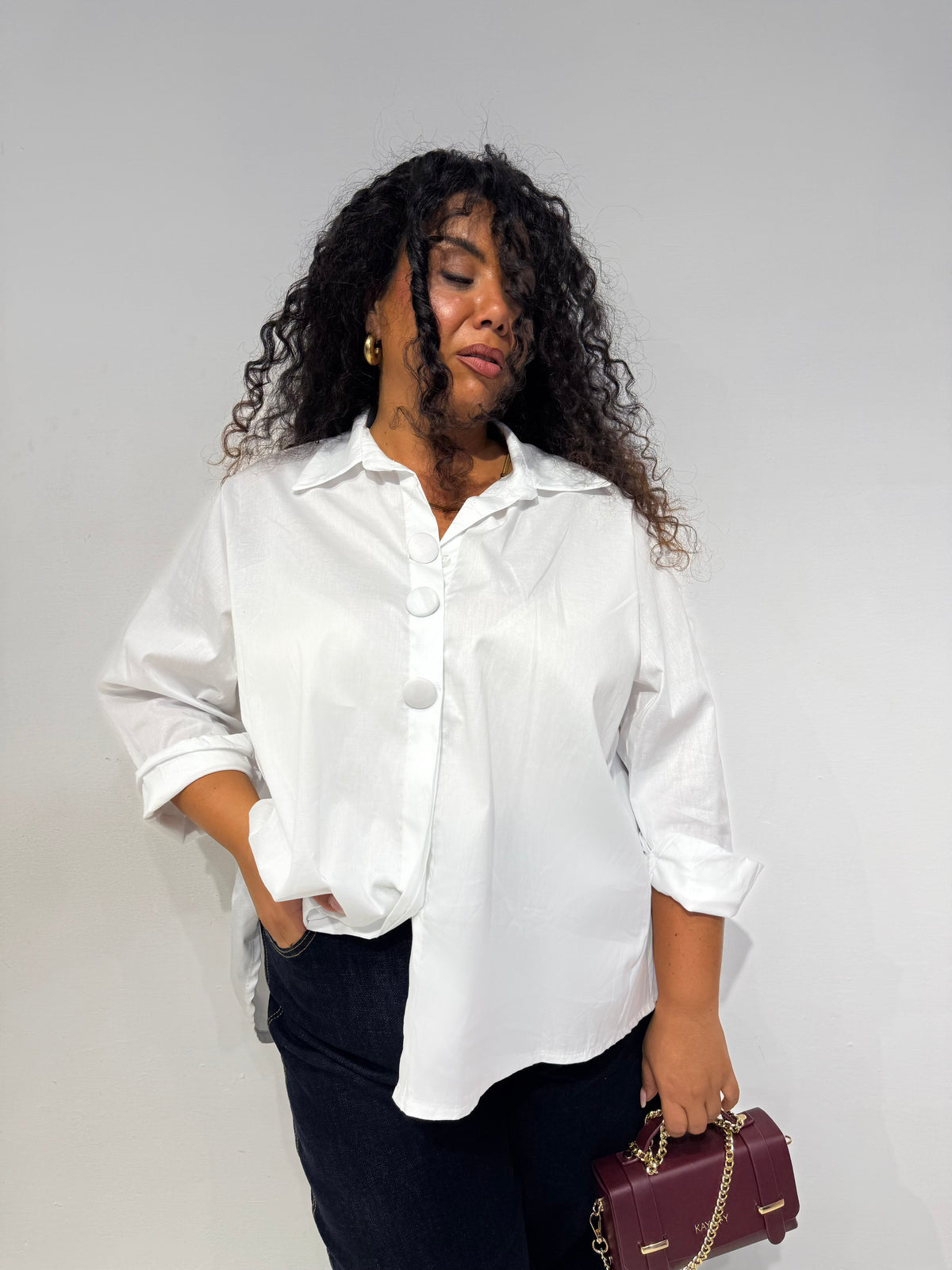 Camicia Buttons Bianca