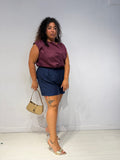 Blusa Ila Bordeaux