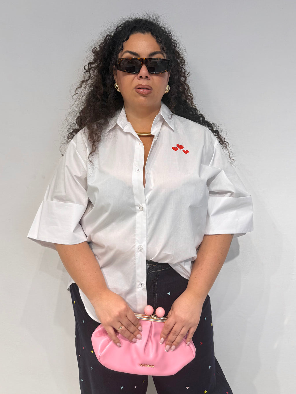 Camicia Cuore Bianca