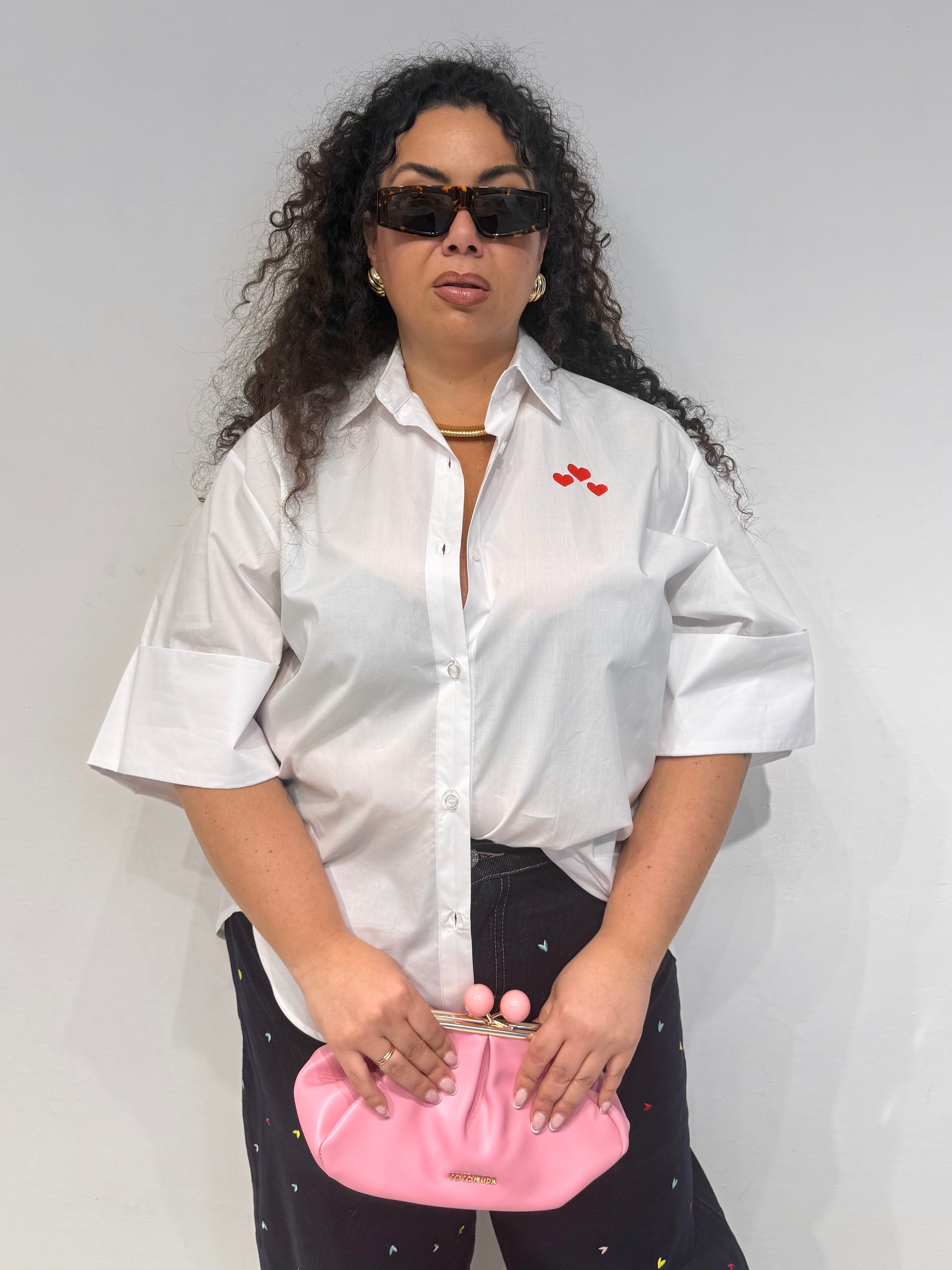 Camicia Cuore Bianca
