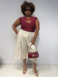 Bermuda Gessato Beige