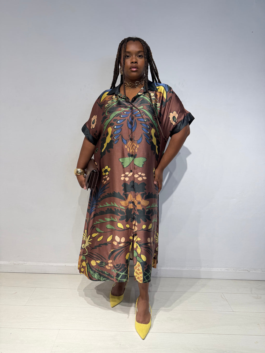 Abito Flower Maxi Testa di Moro