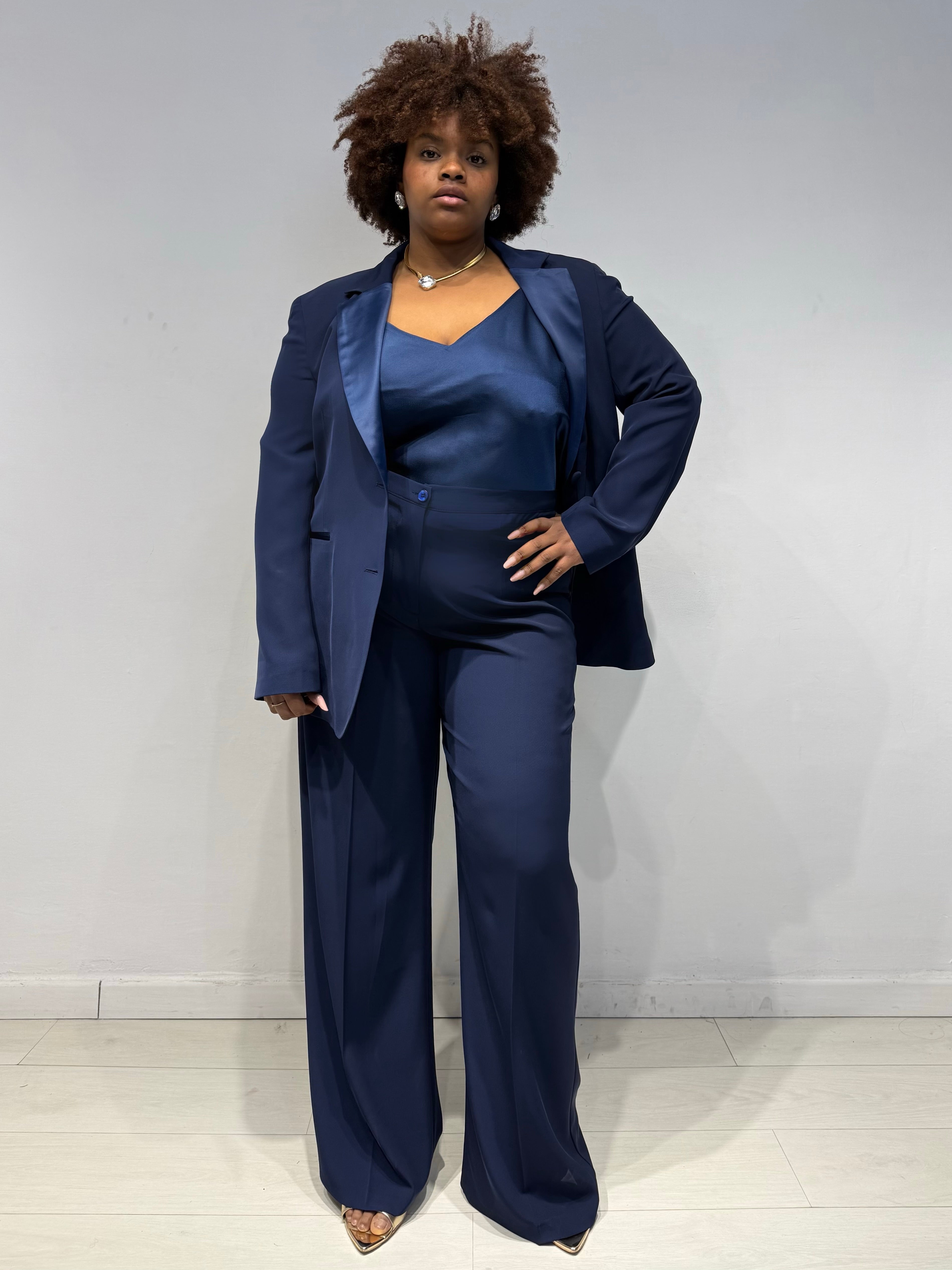 Tailleur Smoking Blu