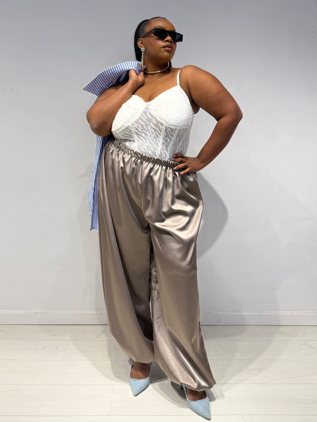 Pantaloni Aladin Champagne