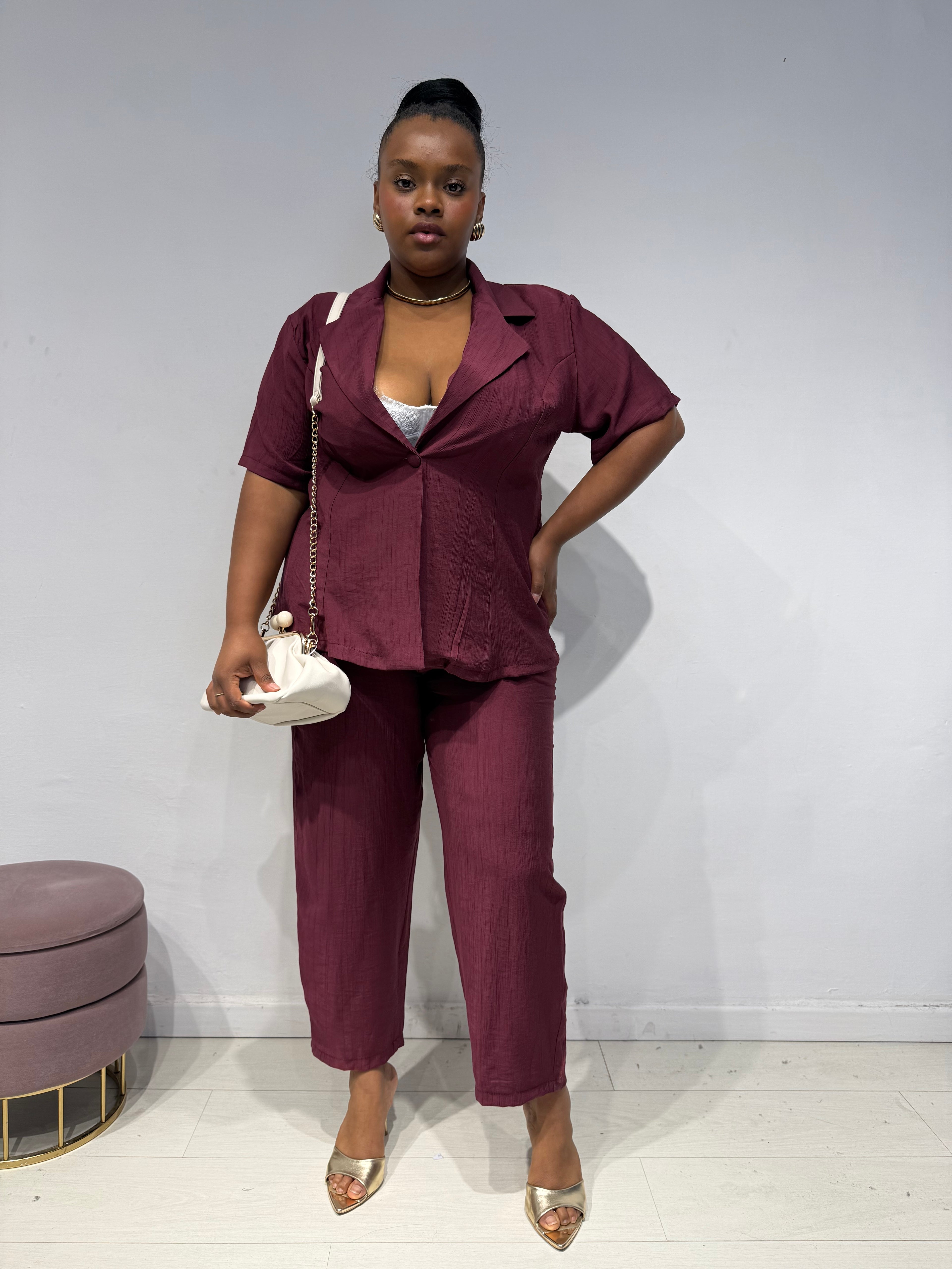 Coordinato Moira Bordeaux