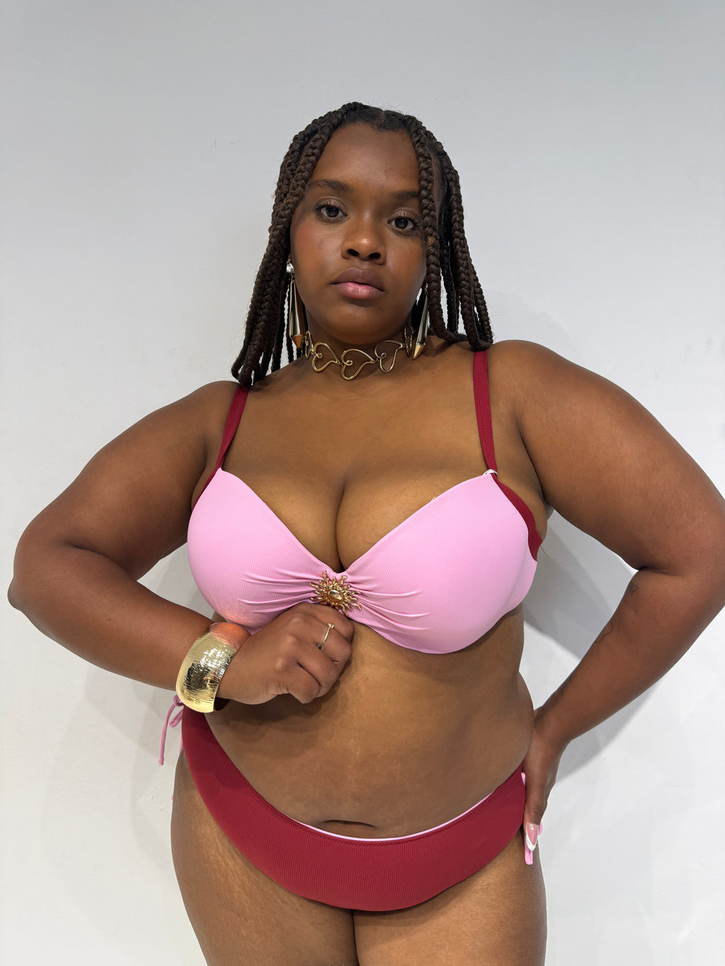 Bikini Sun Rosa/Bordeaux