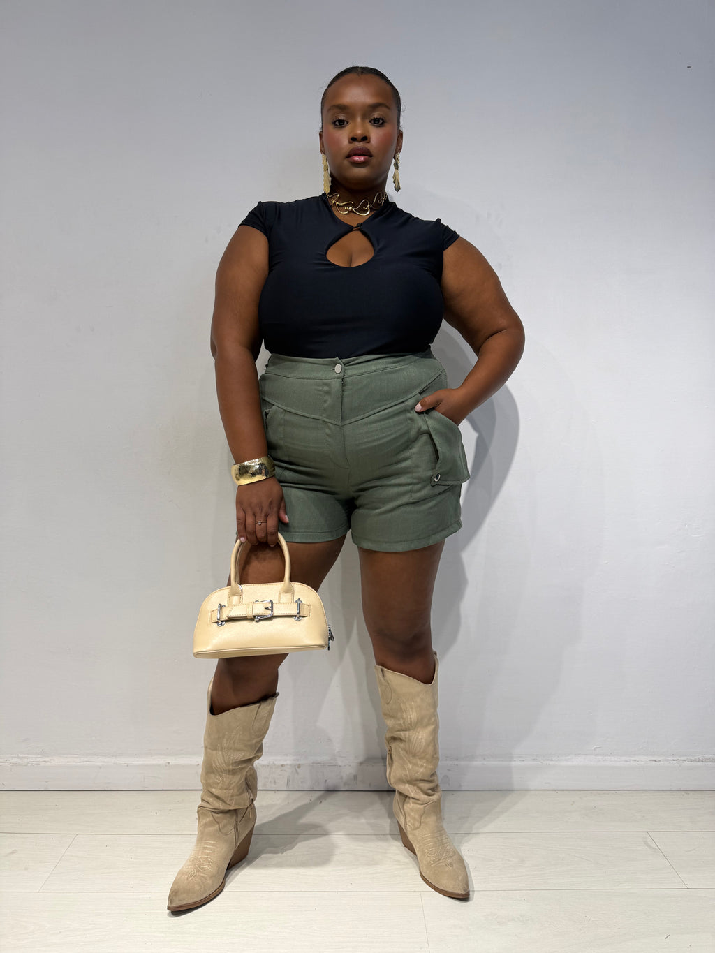 Shorts Tasche Verde
