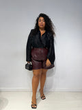 Shorts Ecopelle Martellato Bordeaux