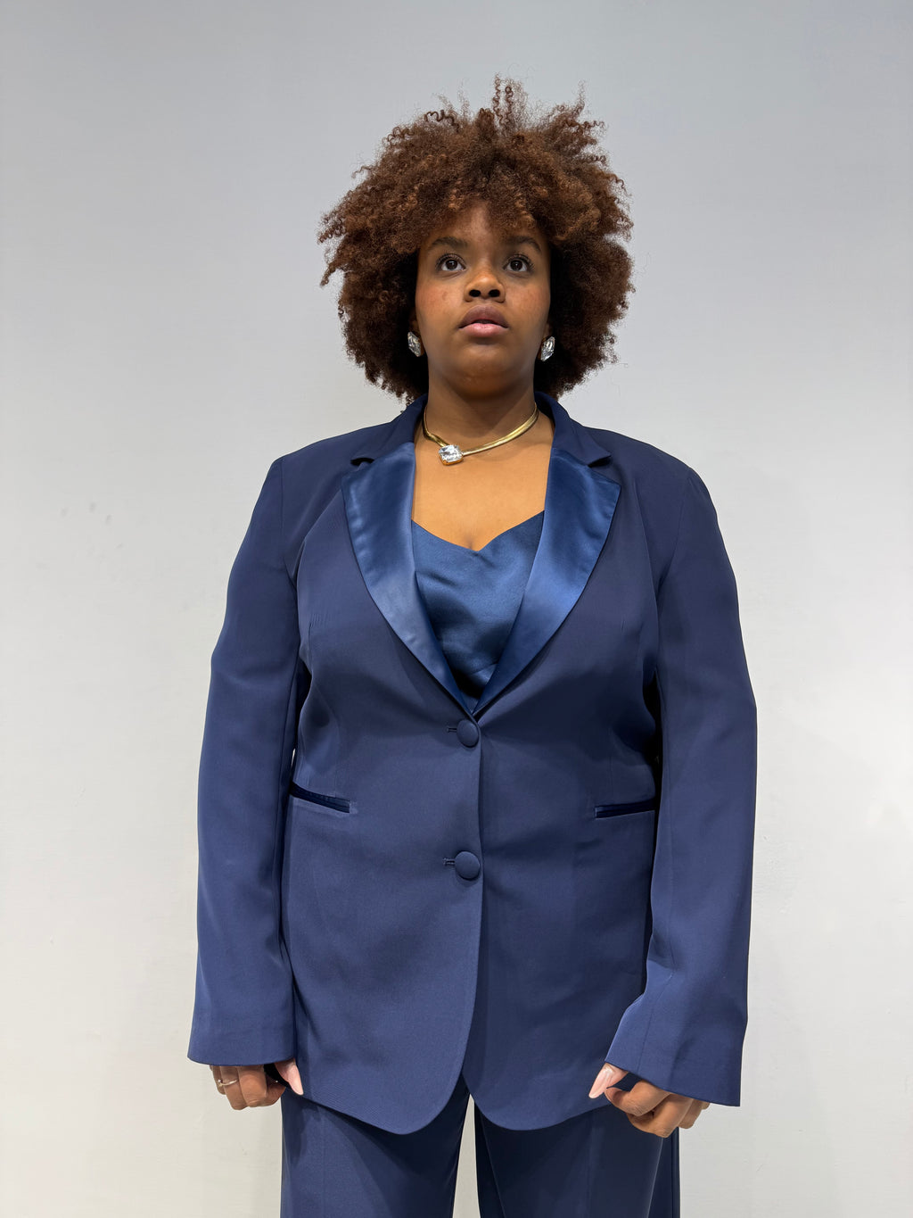 Tailleur Smoking Blu