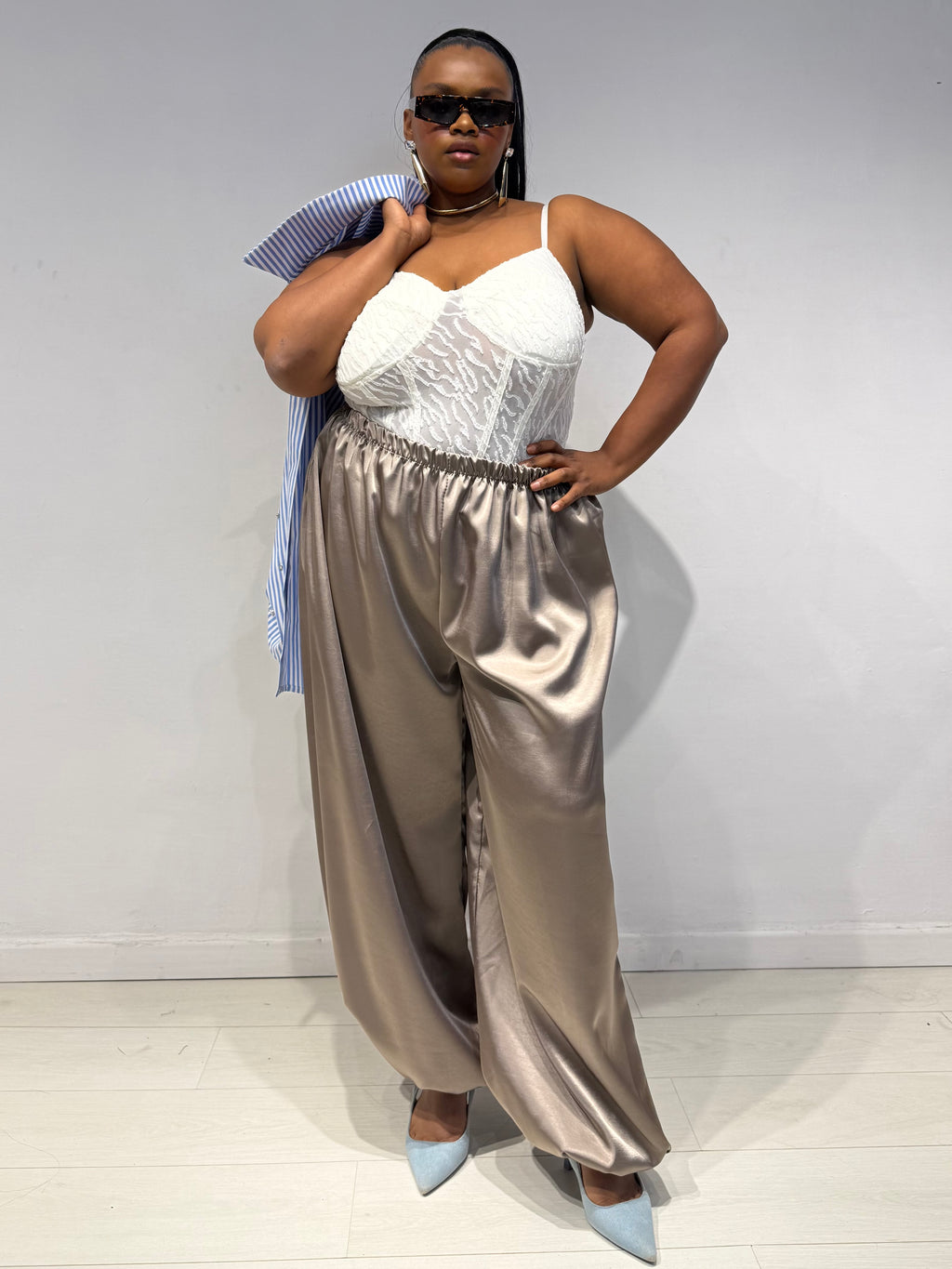 Pantaloni Aladin Champagne