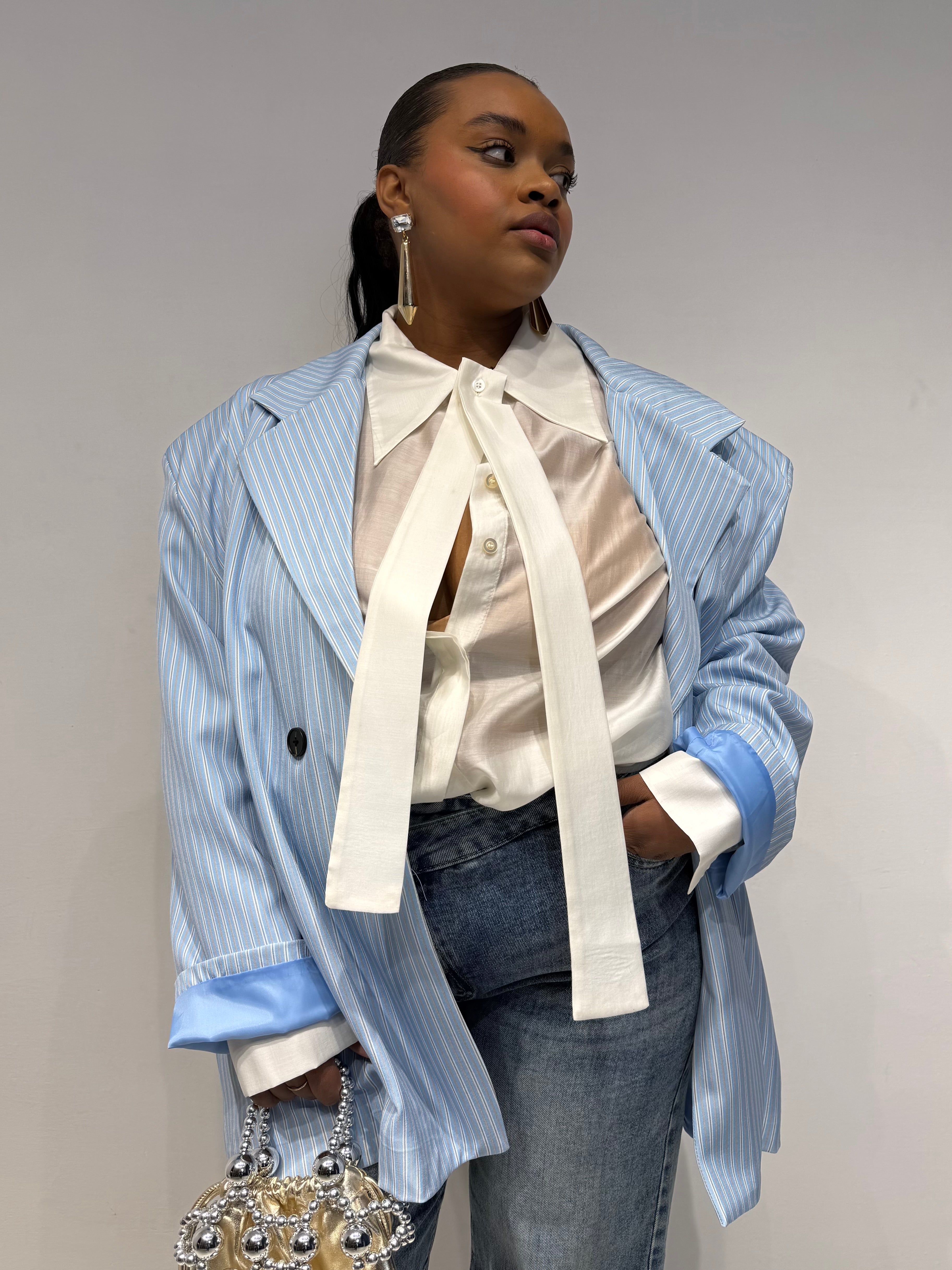 Giacca Colorfull Celeste