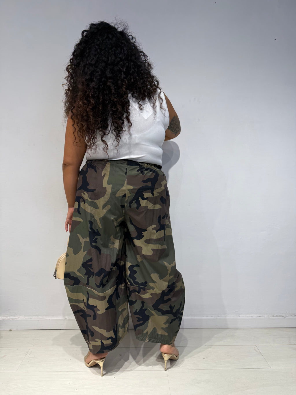 Pantaloni Balloon Camouflage