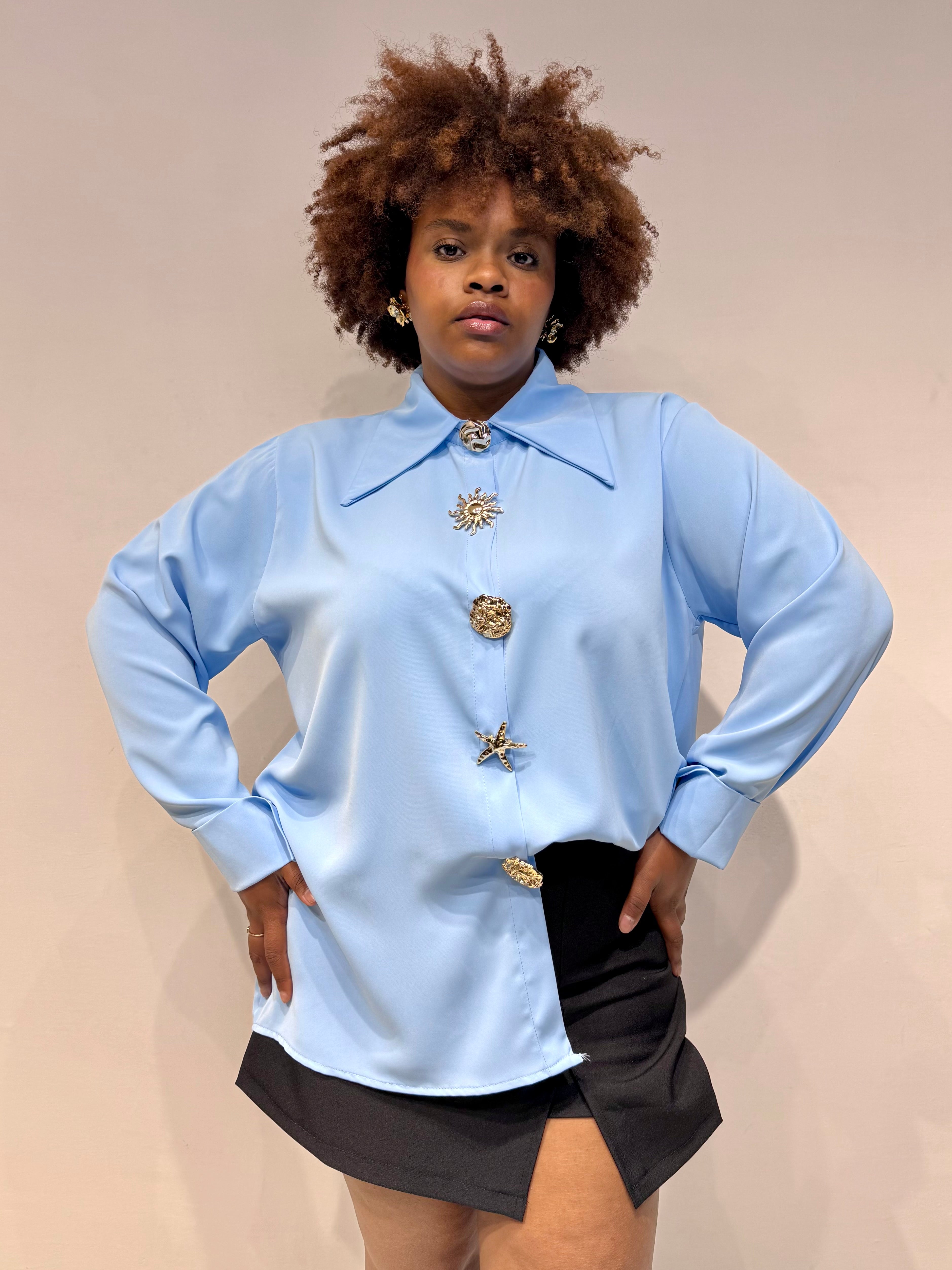 Camicia Star Celeste