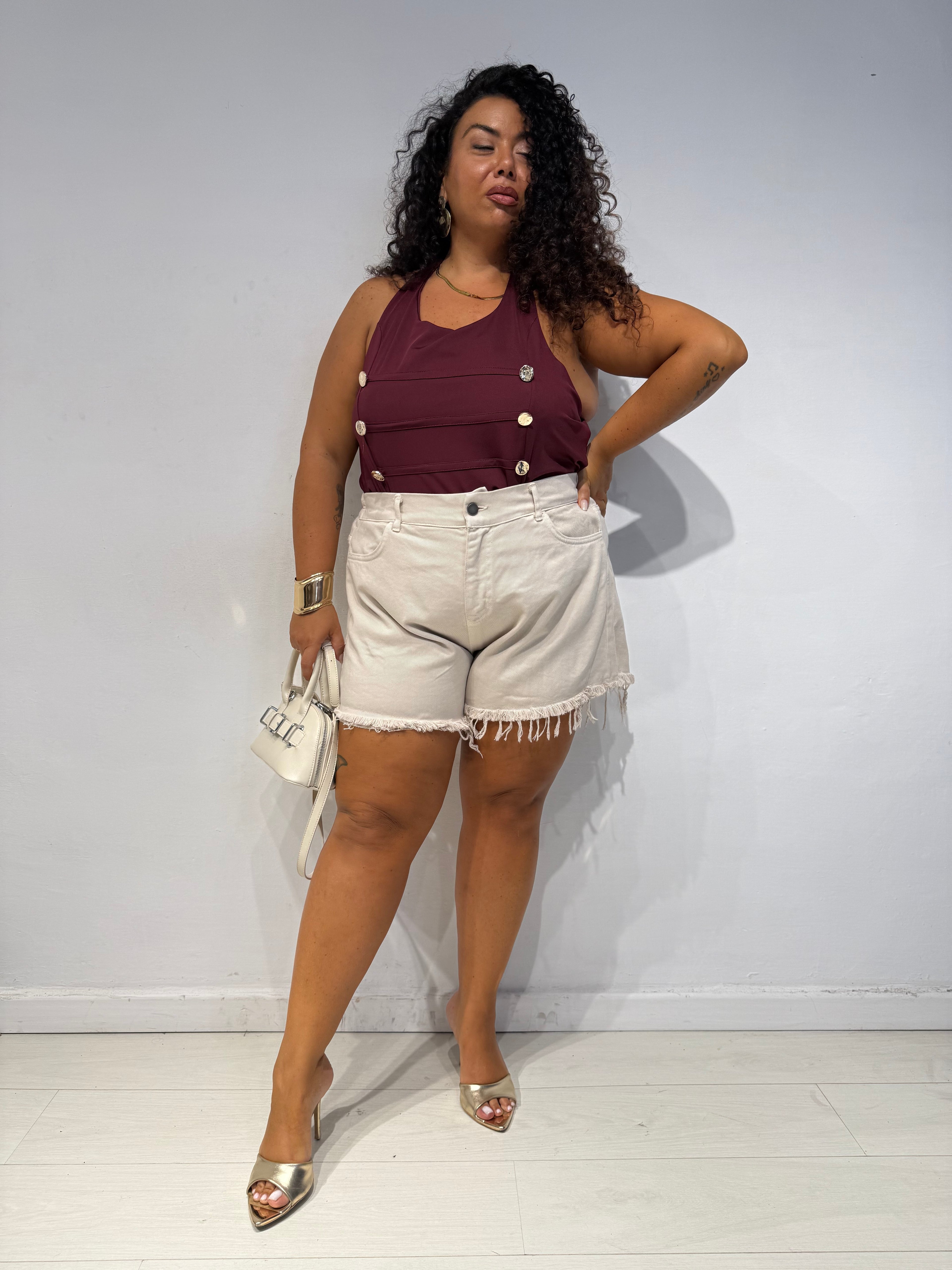 Shorts Sfrangiato Beige