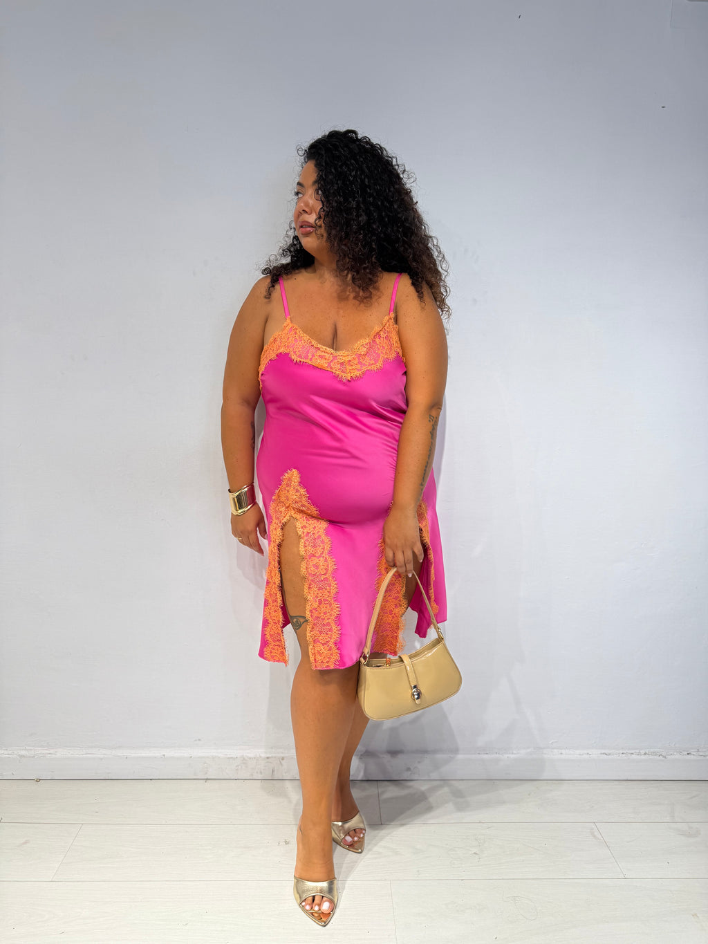 Abito Baby Doll Fucsia
