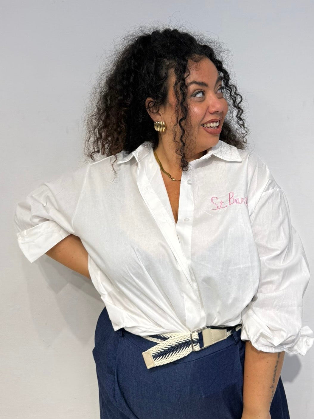 Camicia St Bart Bianca