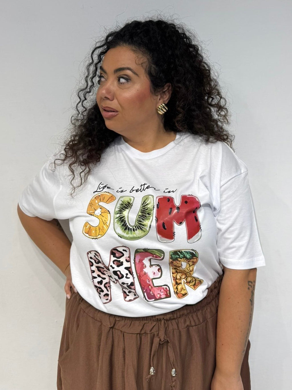 T-shirt Life Bianca