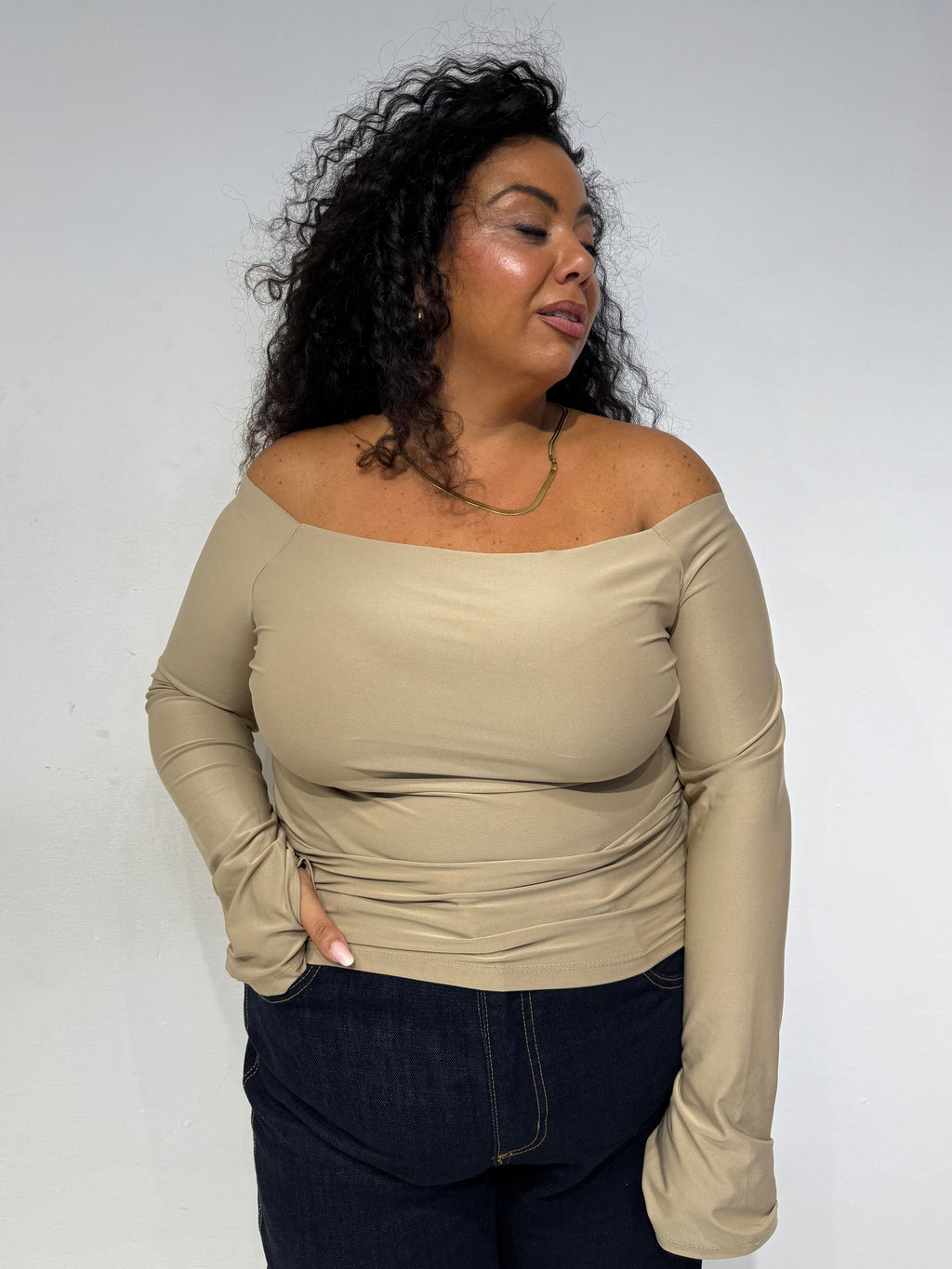 Maglia Laser Beige