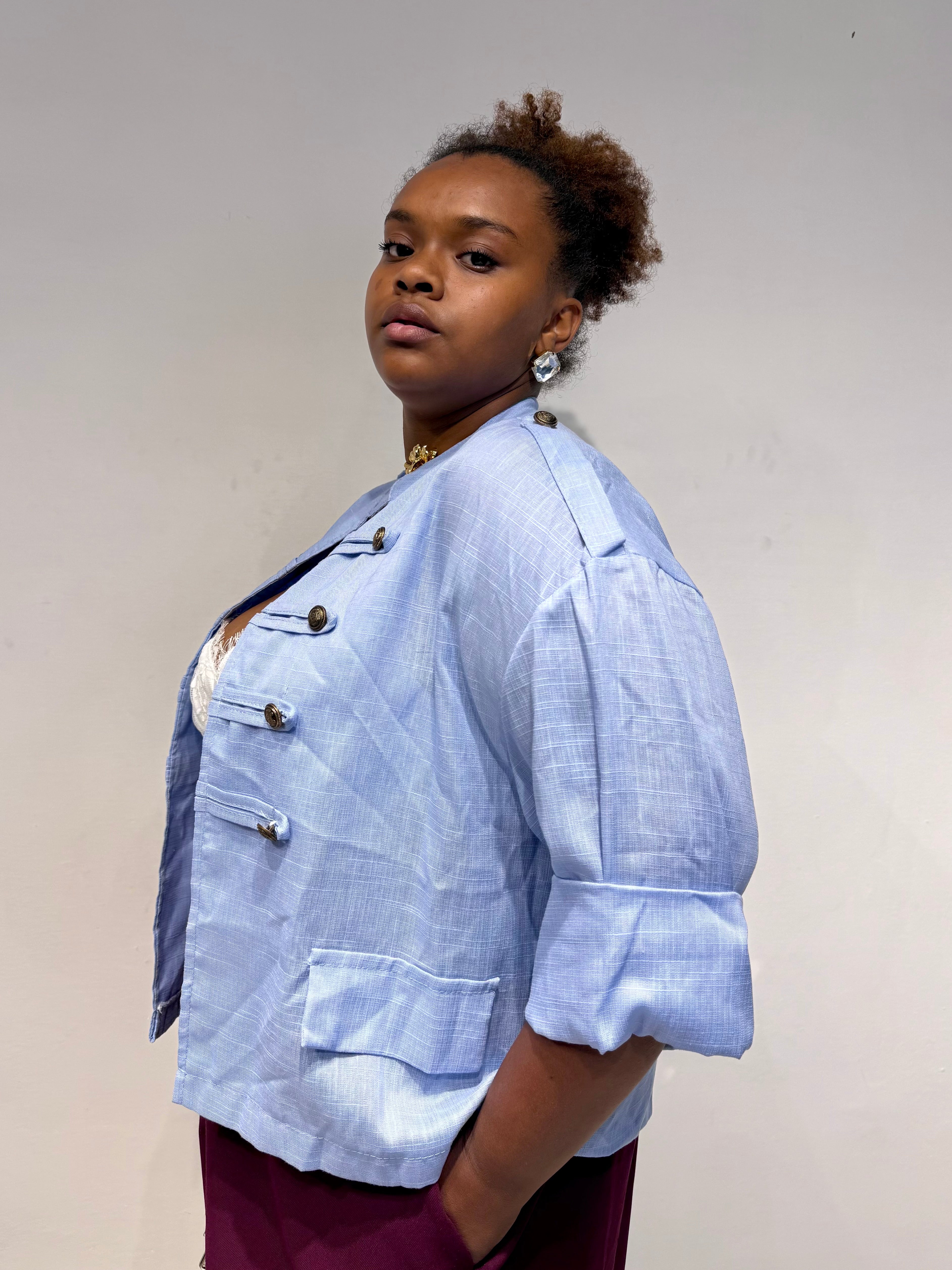 Giacca Camicia Lady Celeste
