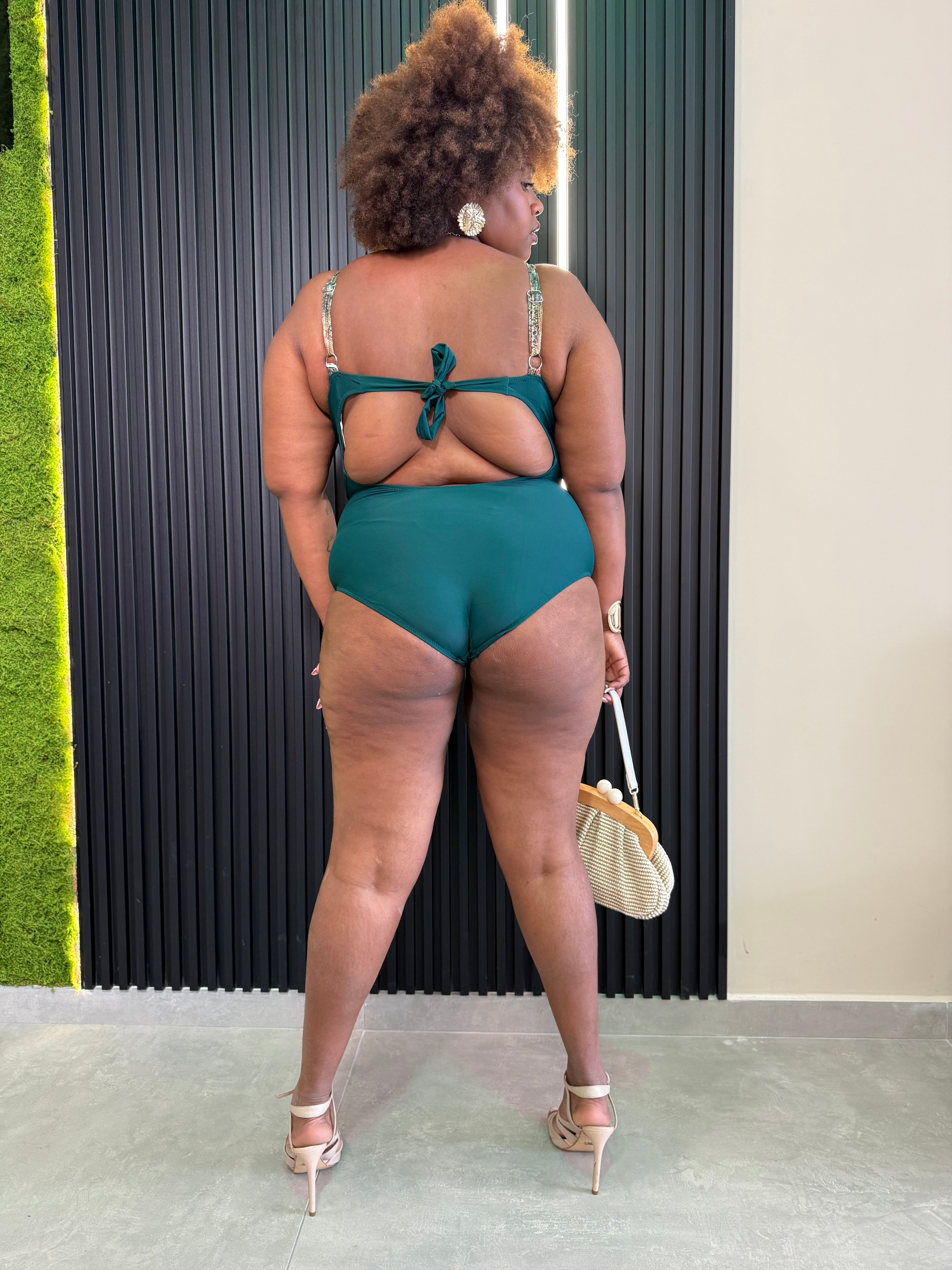 Monokini Piton Verde Bottiglia