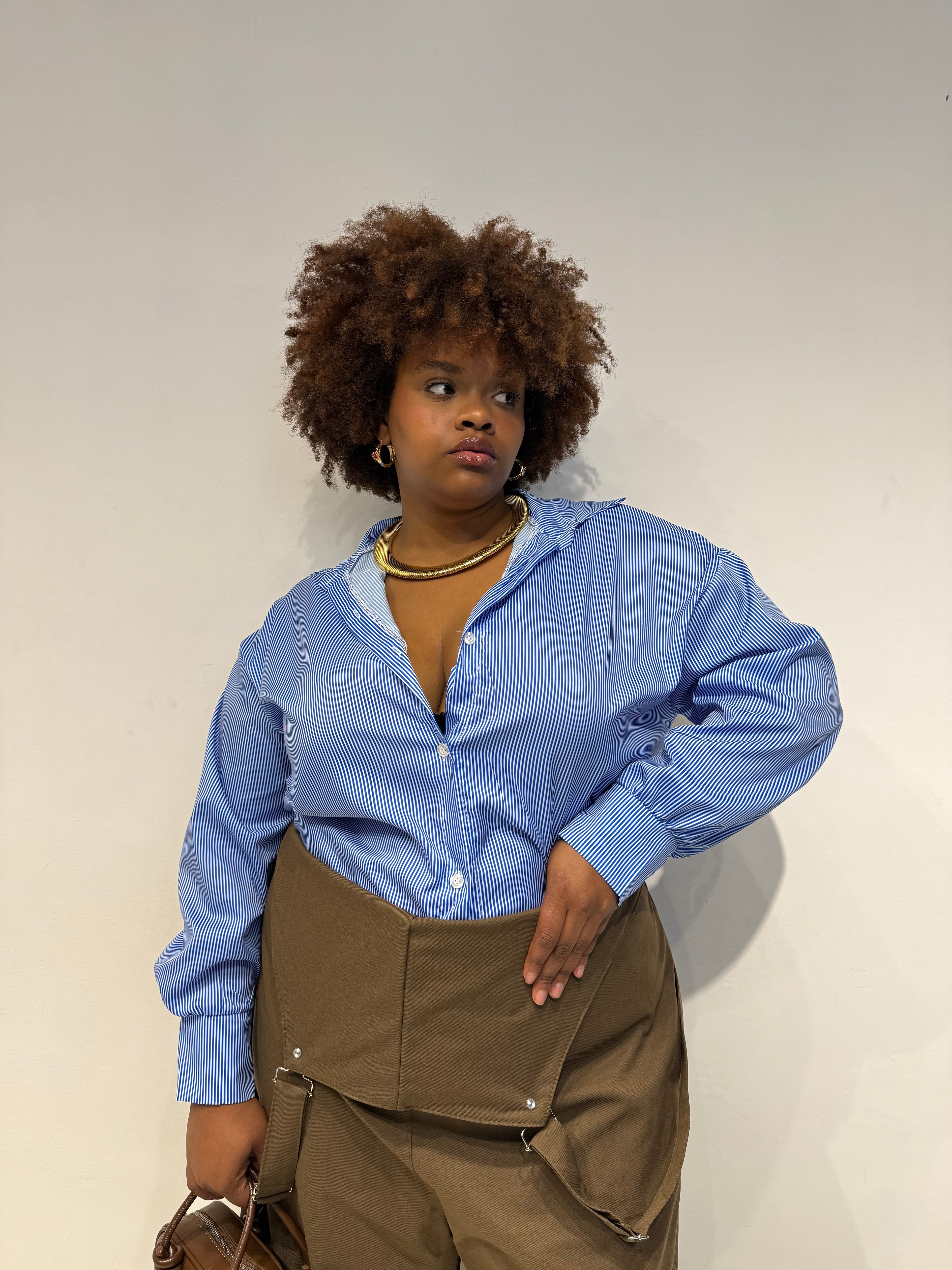 Camicia Righe Celeste&Bianca