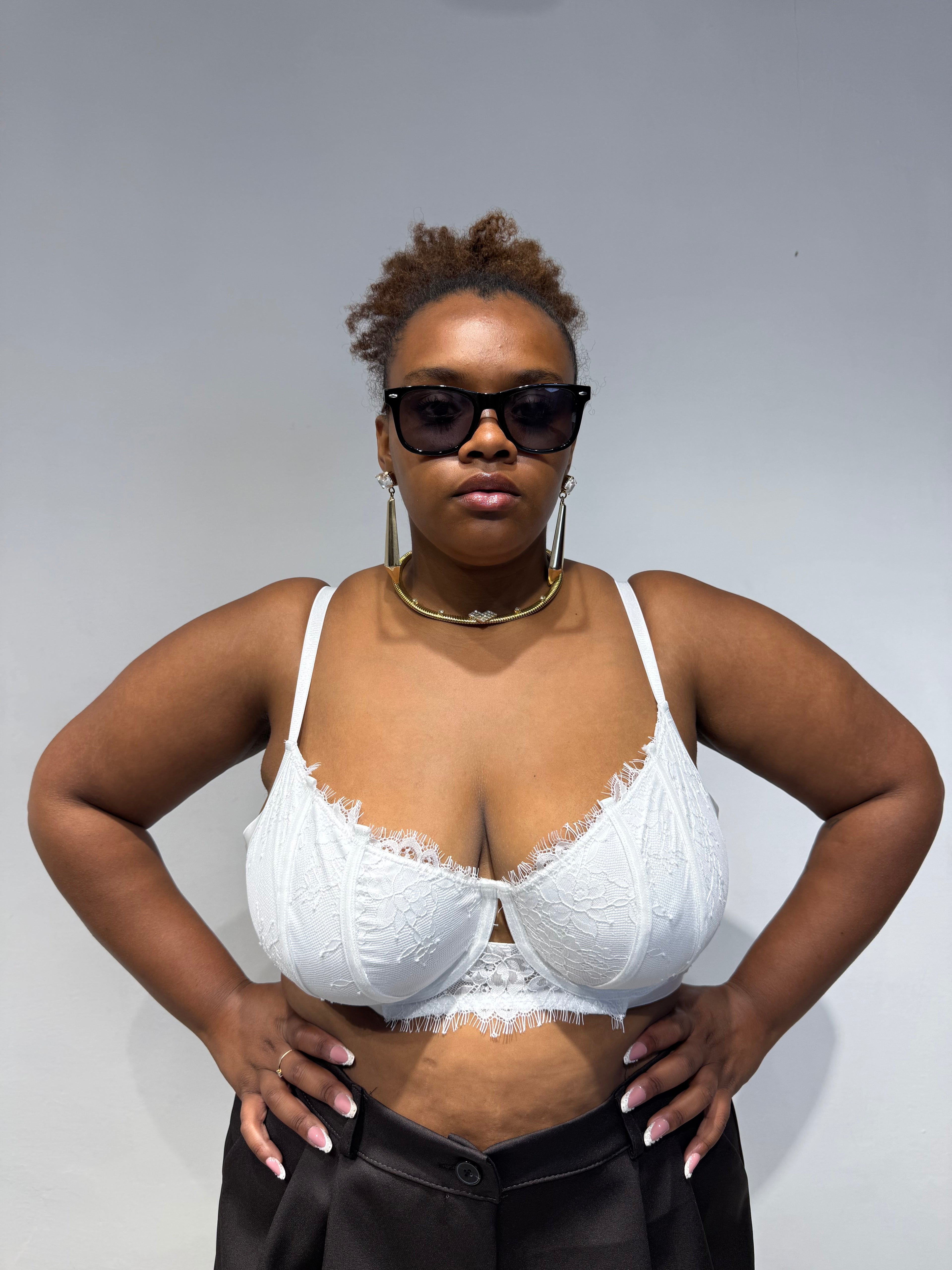 Bralette Reggiseno Bianca