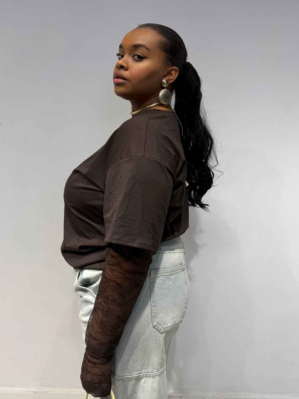 Maglia Macramè Testa Di Moro