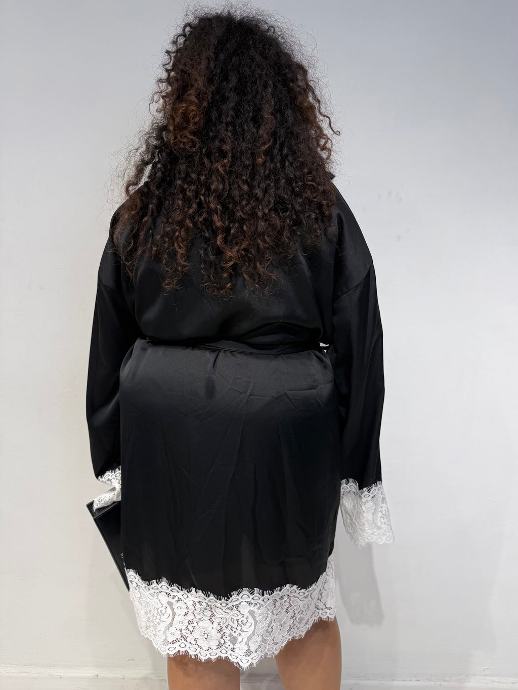 Kimono Macramè Nero