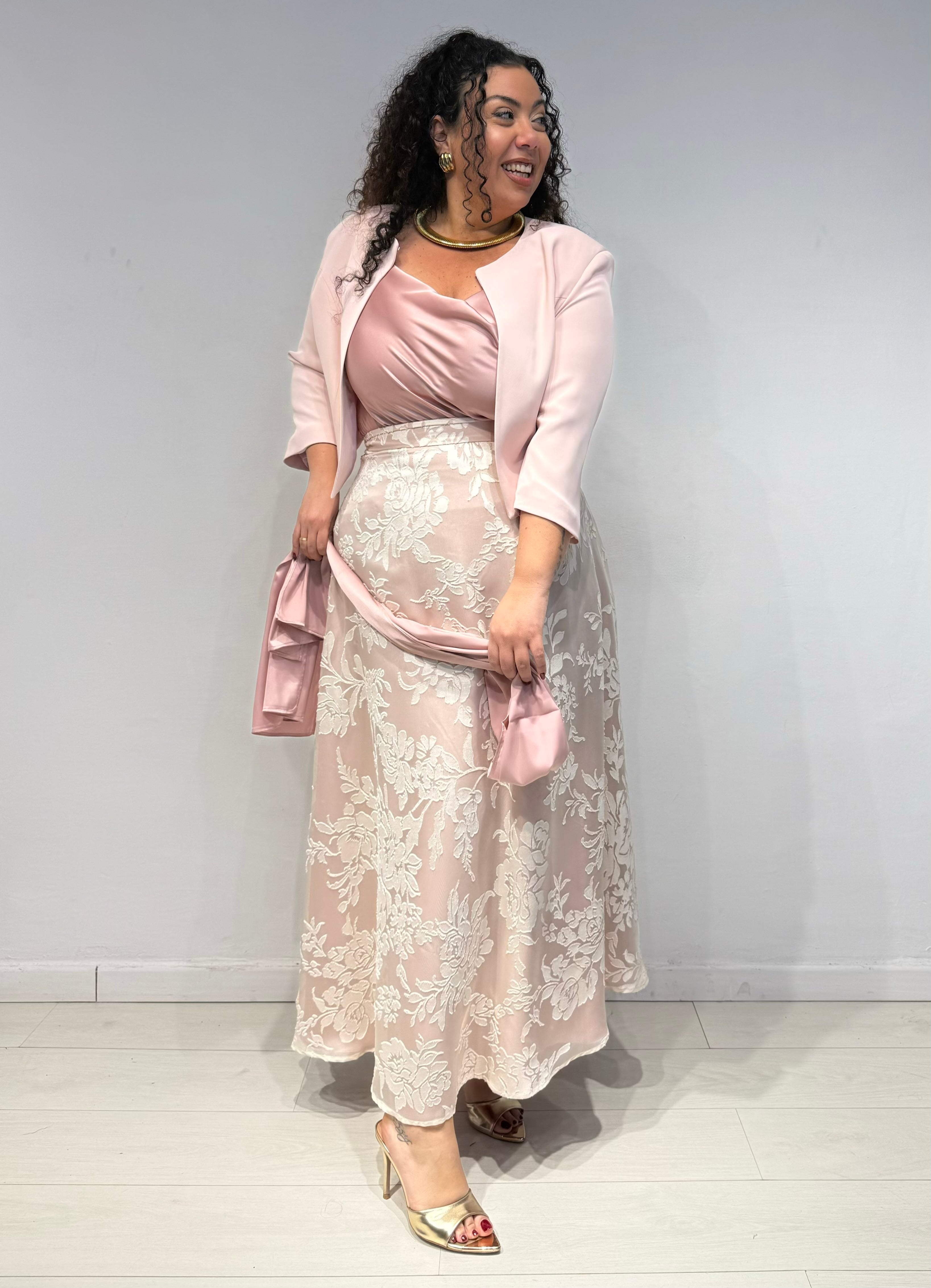 Coordinato Gonna e Top Amely Rosa