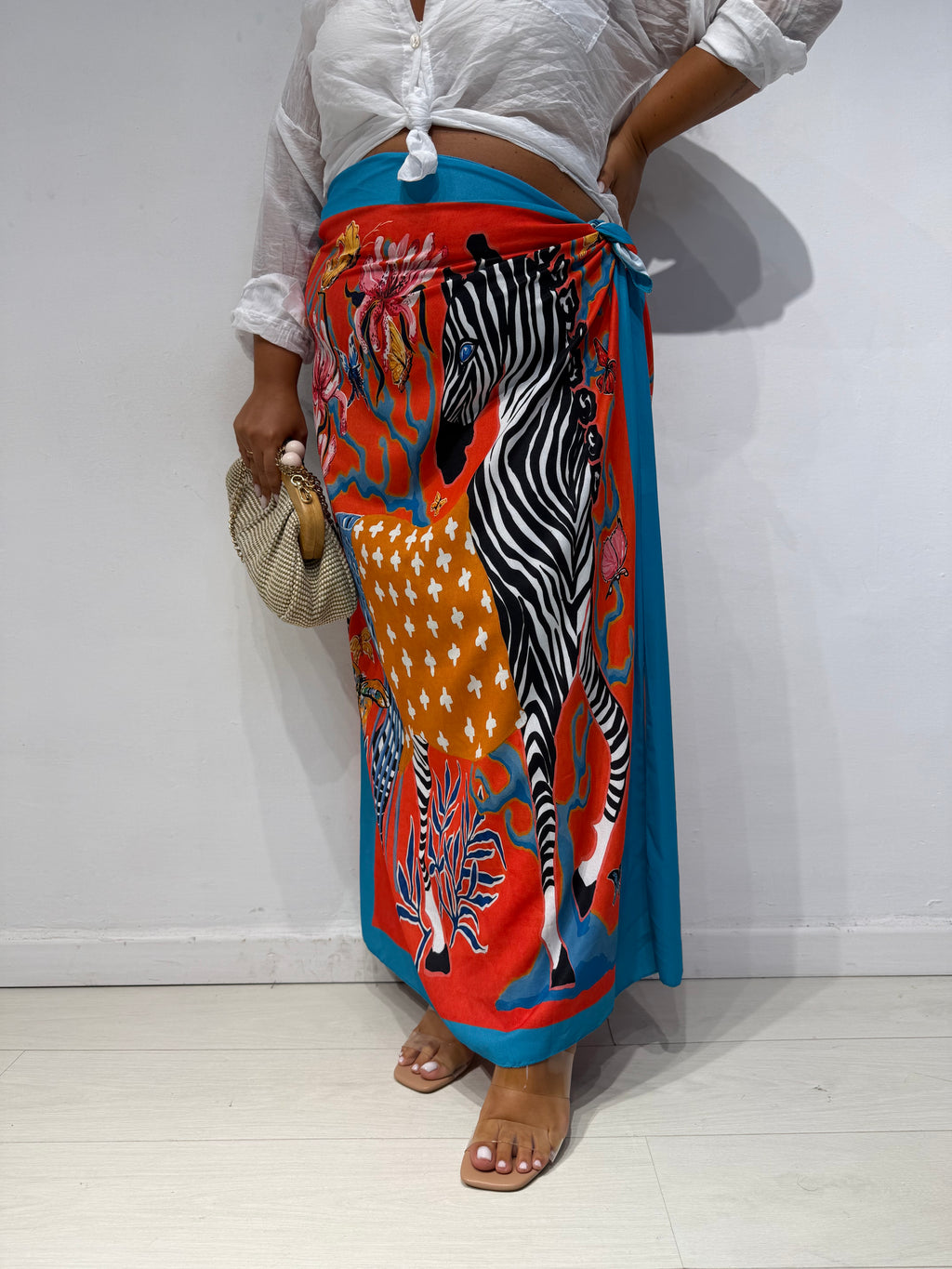 Gonna pareo lunga Zebra