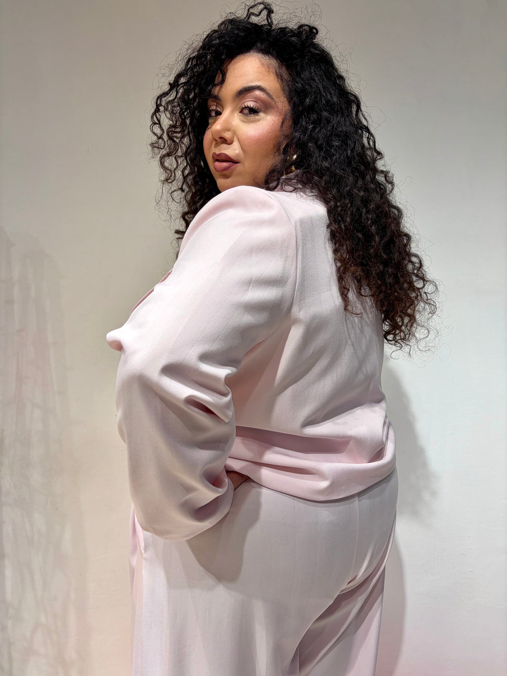 Tailleur Gessato Rosa