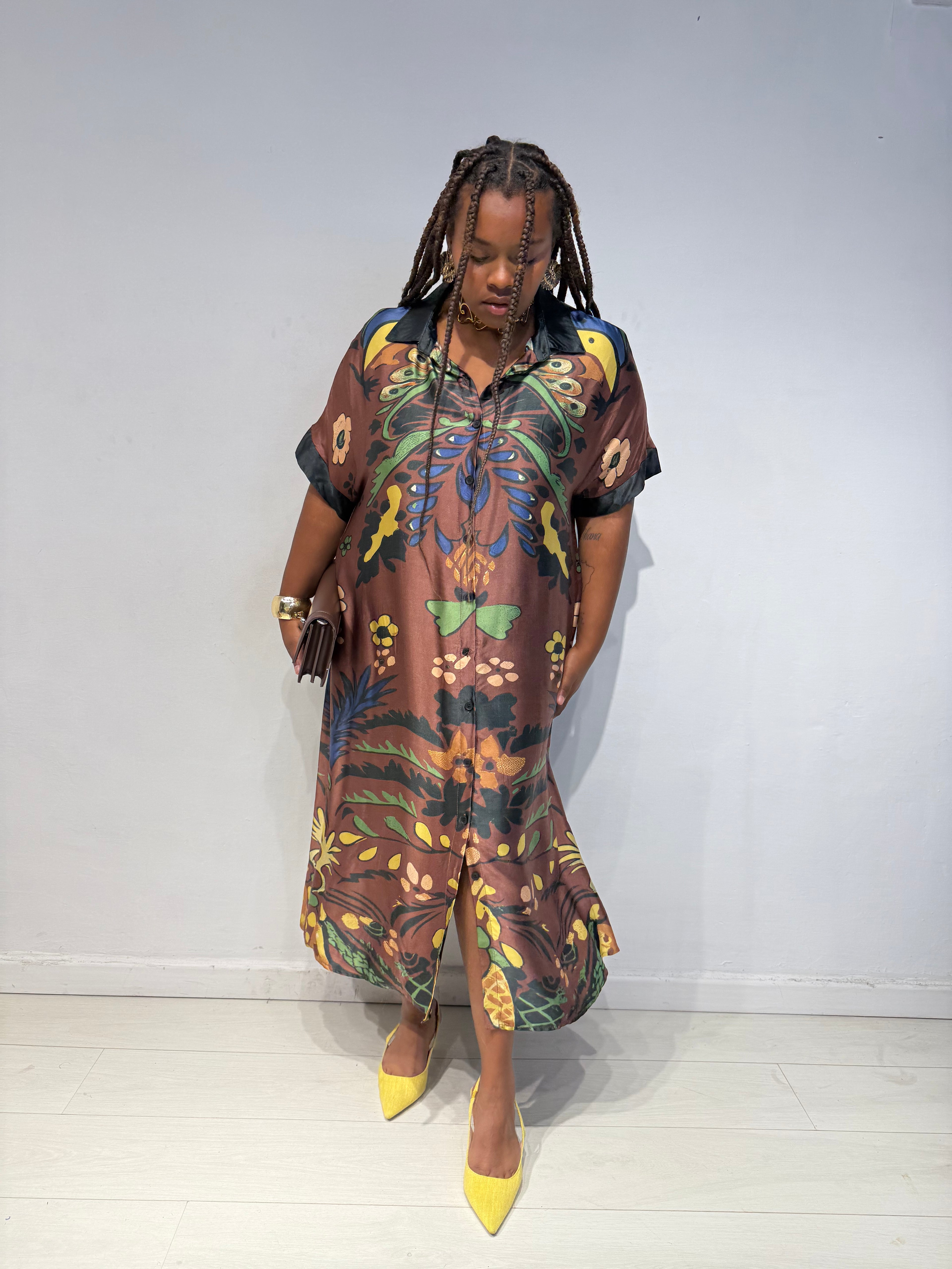 Abito Flower Maxi Testa di Moro
