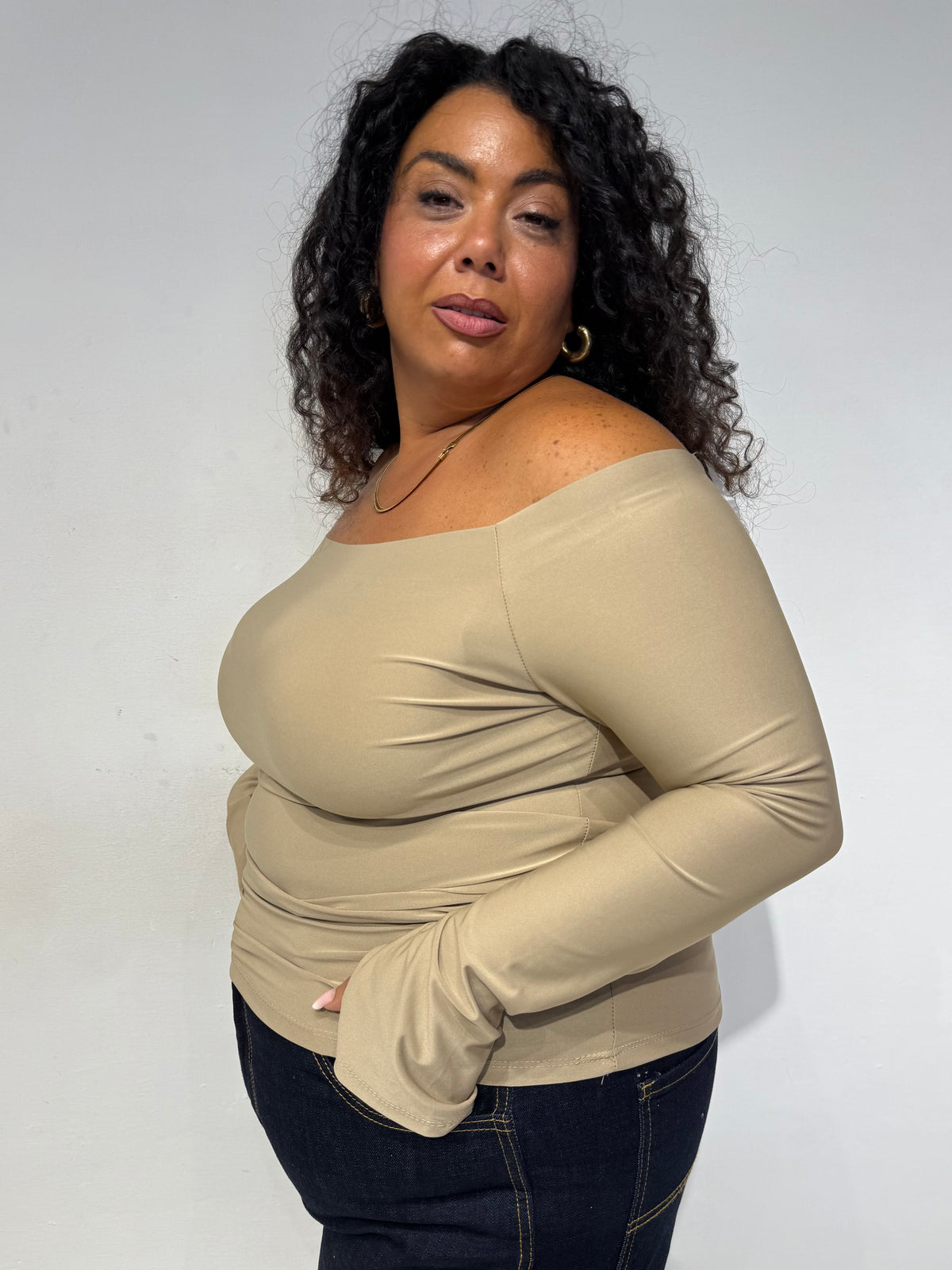 Maglia Laser Beige