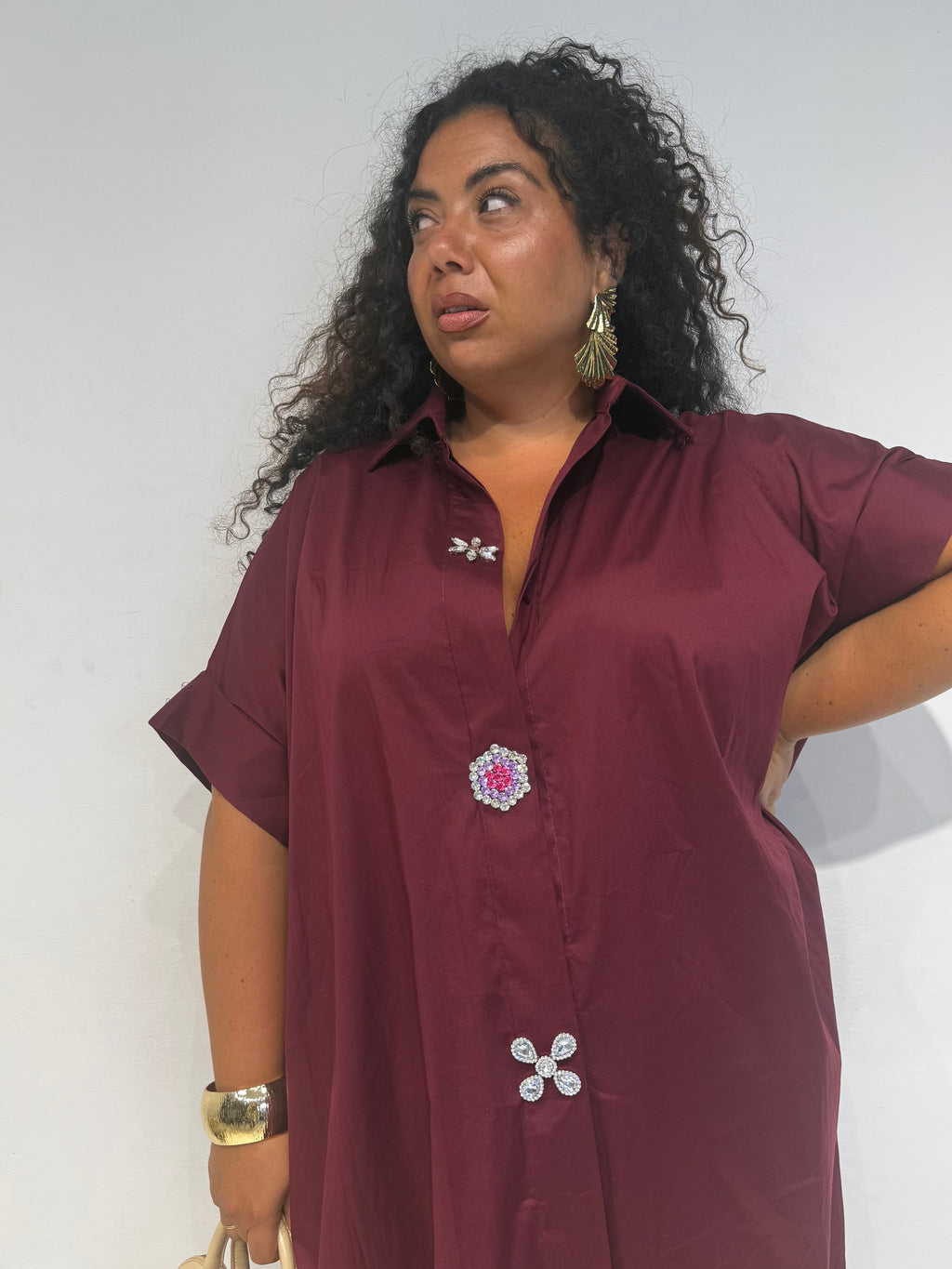 Camicione Gioiello Bordeaux