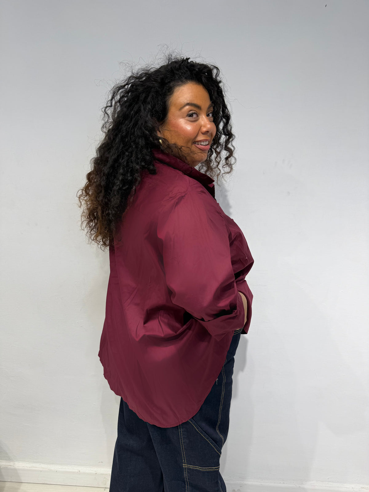 Camicia Buttons Bordeaux