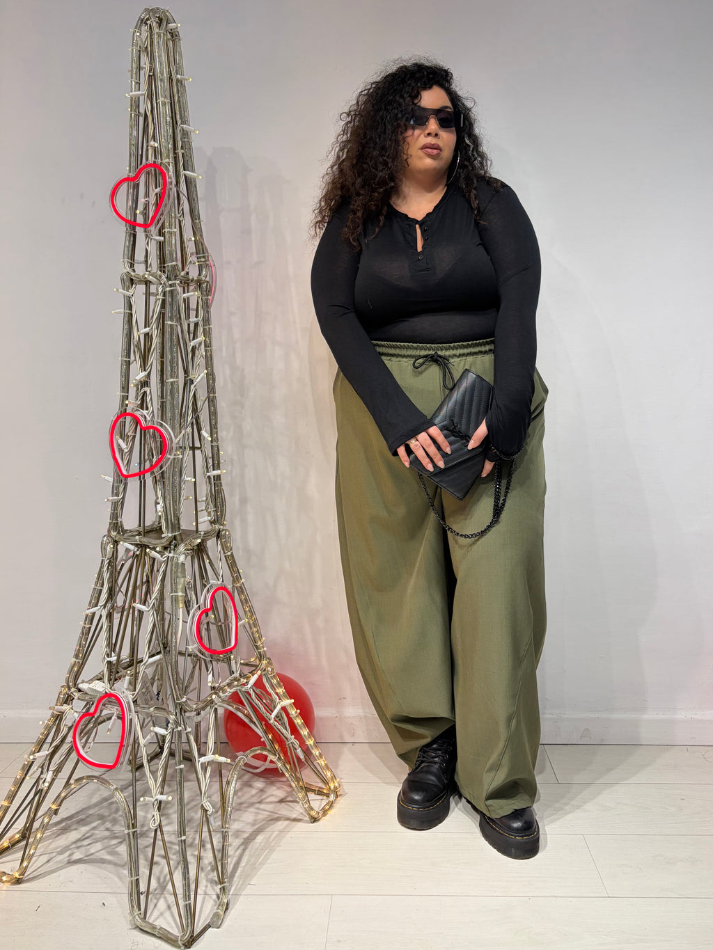 Pantaloni Balloon Verdi