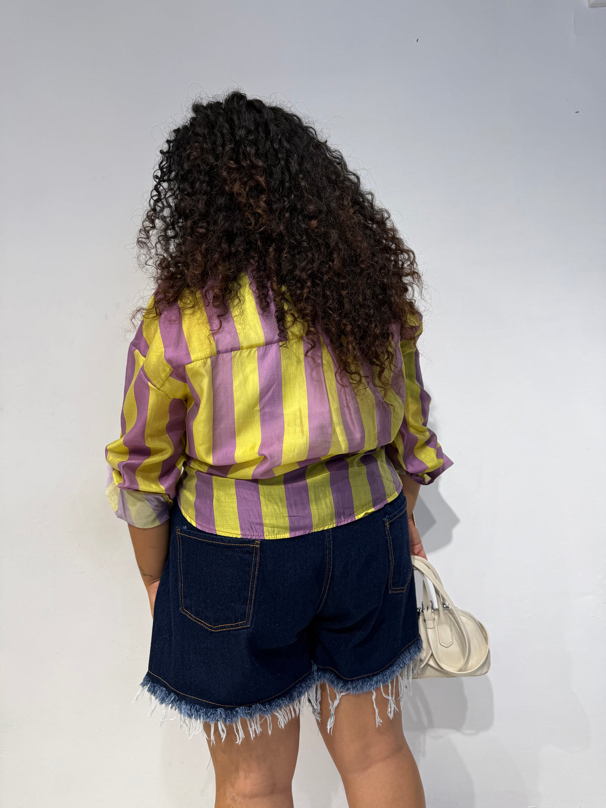 Shorts Sfrangiato Lavaggio Zero