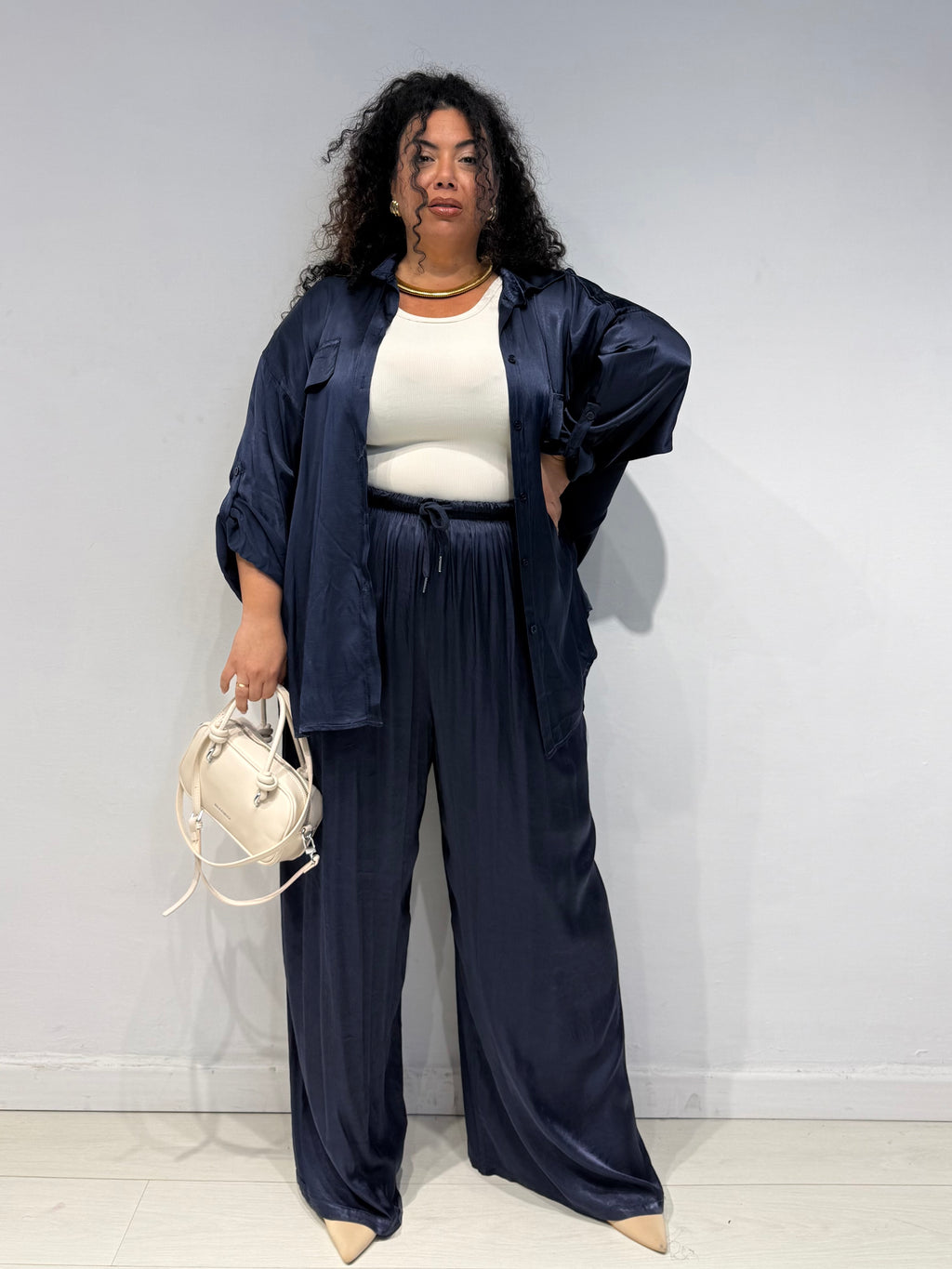 Coordinato Satine Blu