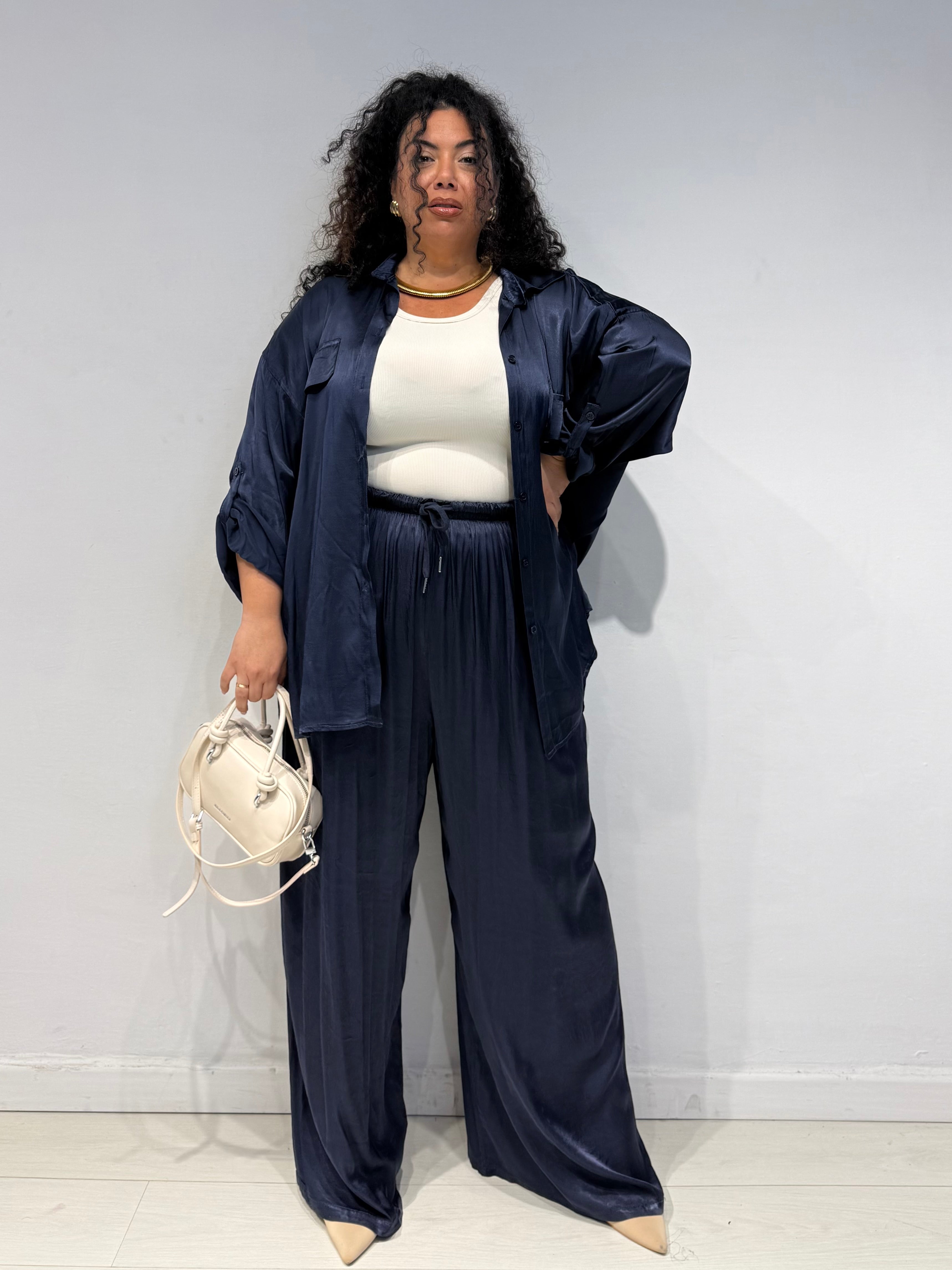 Coordinato Satine Blu