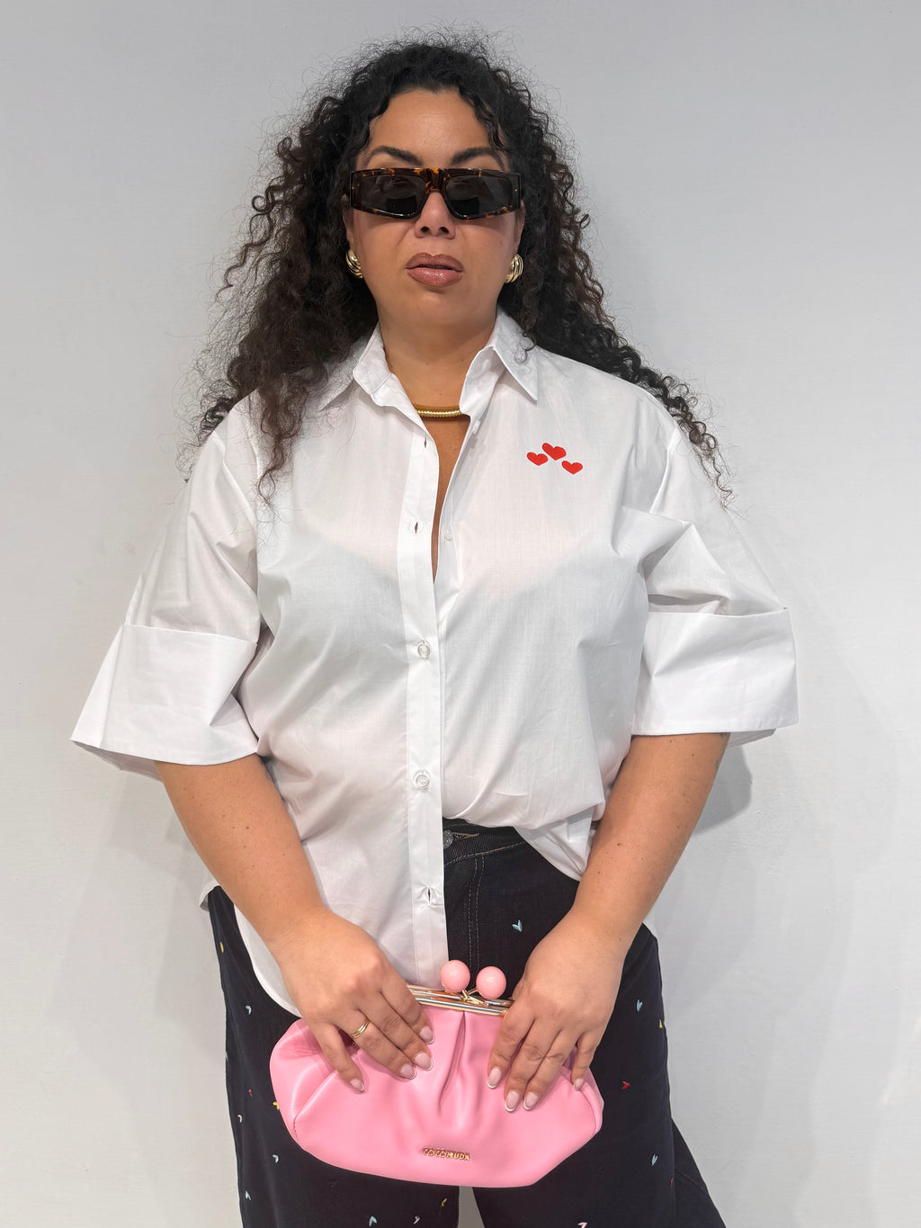 Camicia Cuore Bianca
