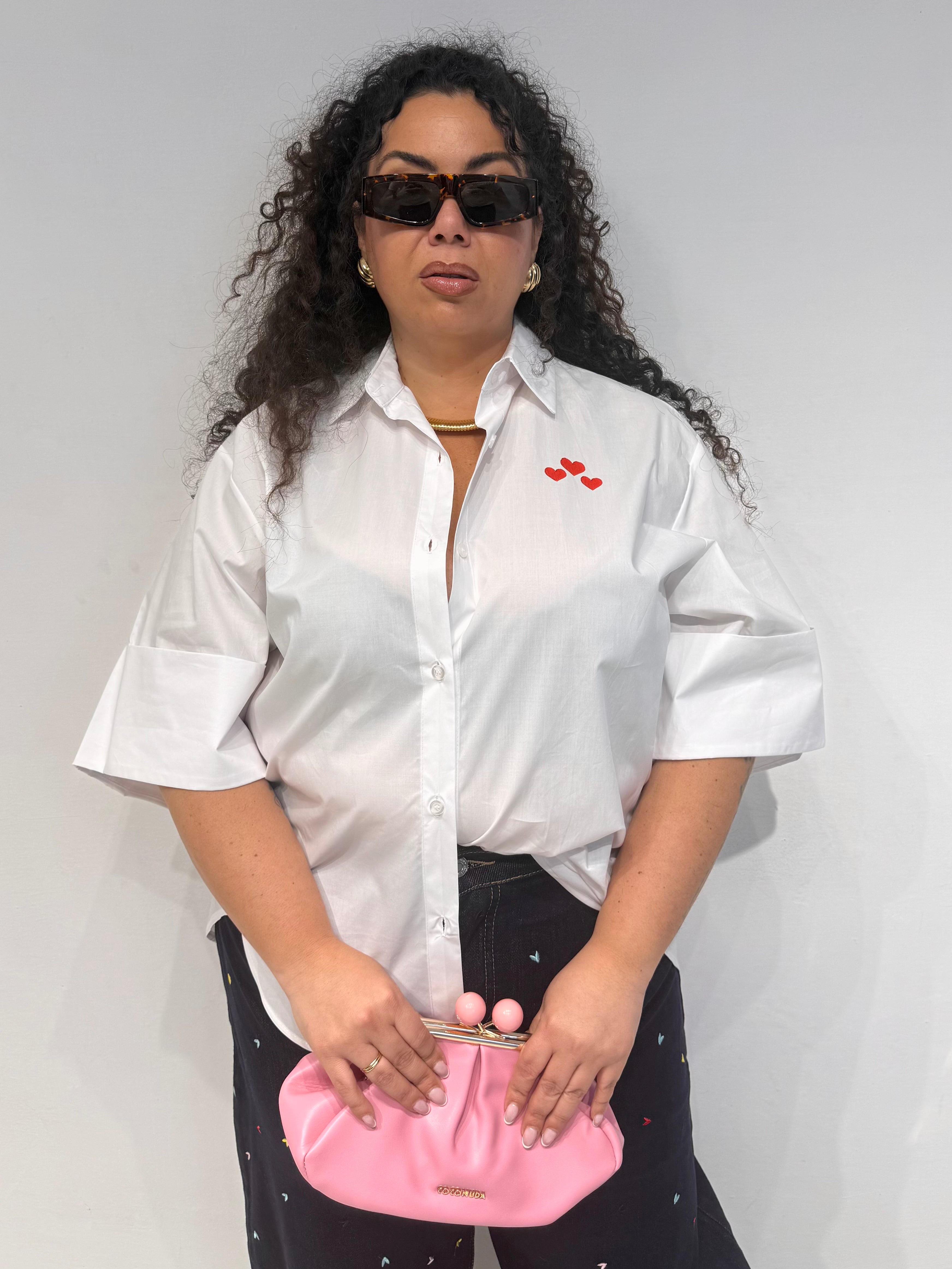 Camicia Cuore Bianca